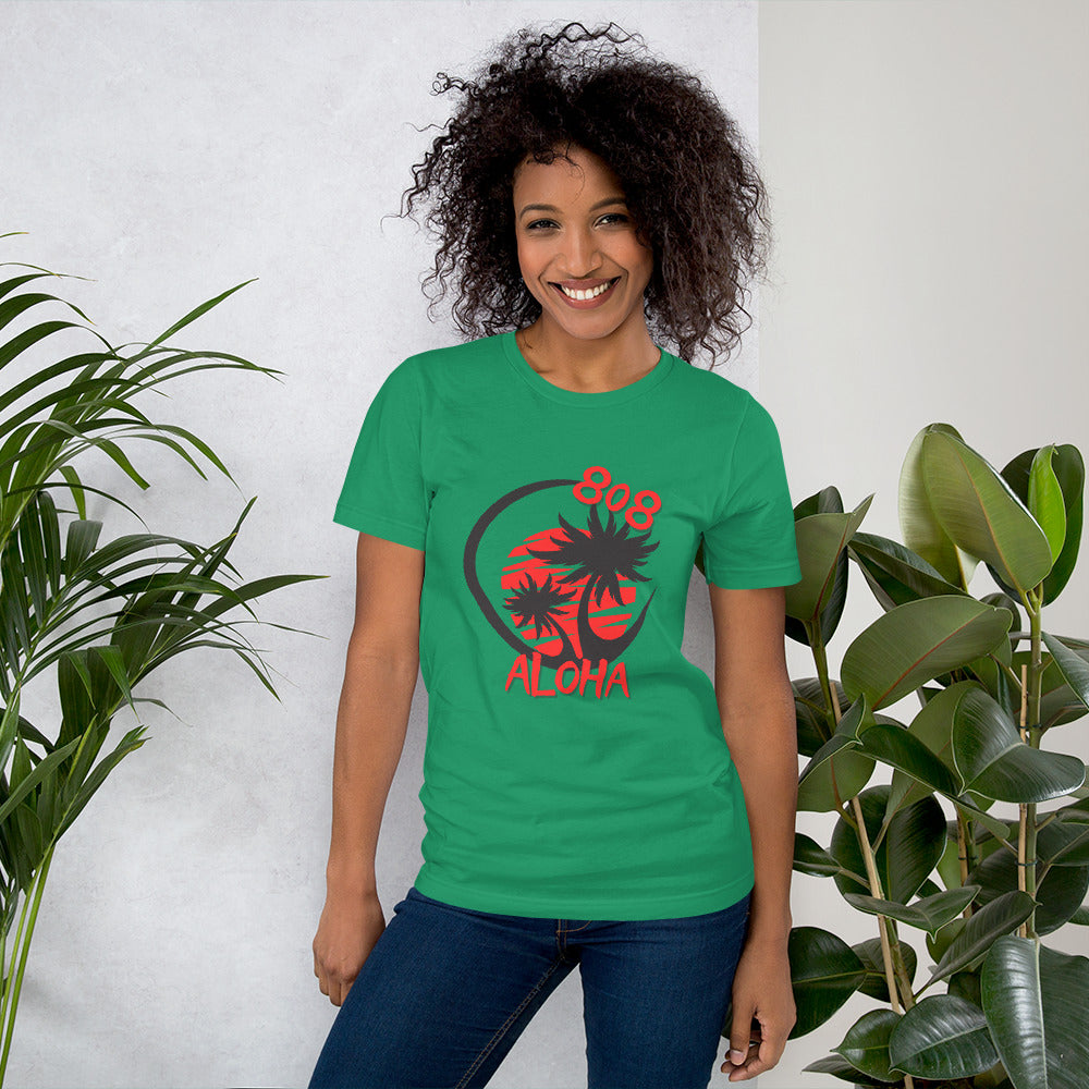 808 Aloha Unisex T-Shirt (Red)