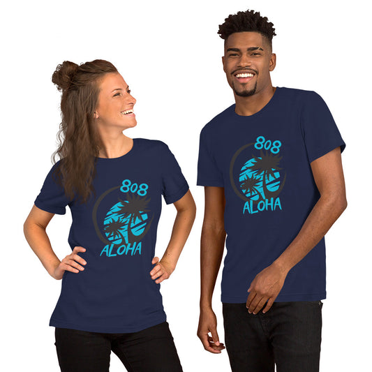 808 Aloha Unisex T-shirt (Teal)