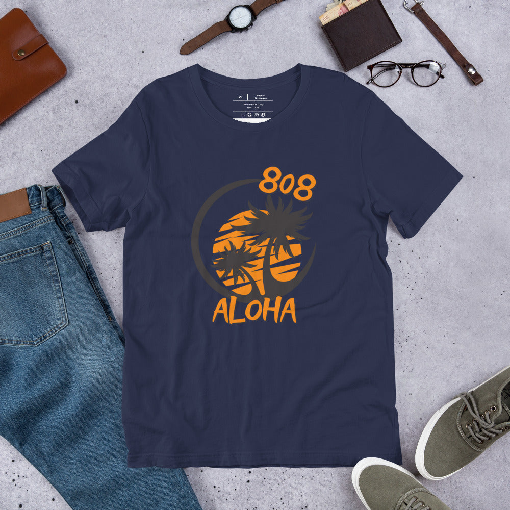 808 Aloha Unisex T-Shirt (Orange)