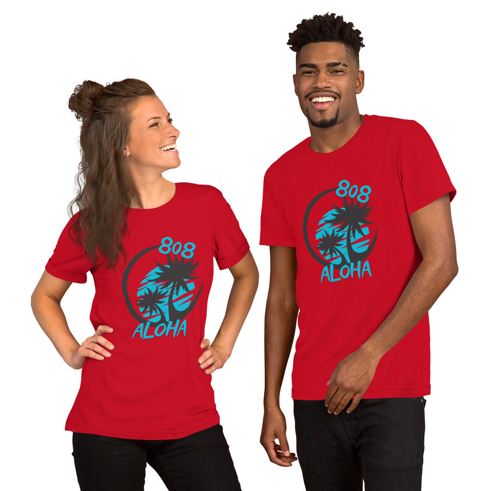 808 Aloha Unisex T-shirt (Teal)