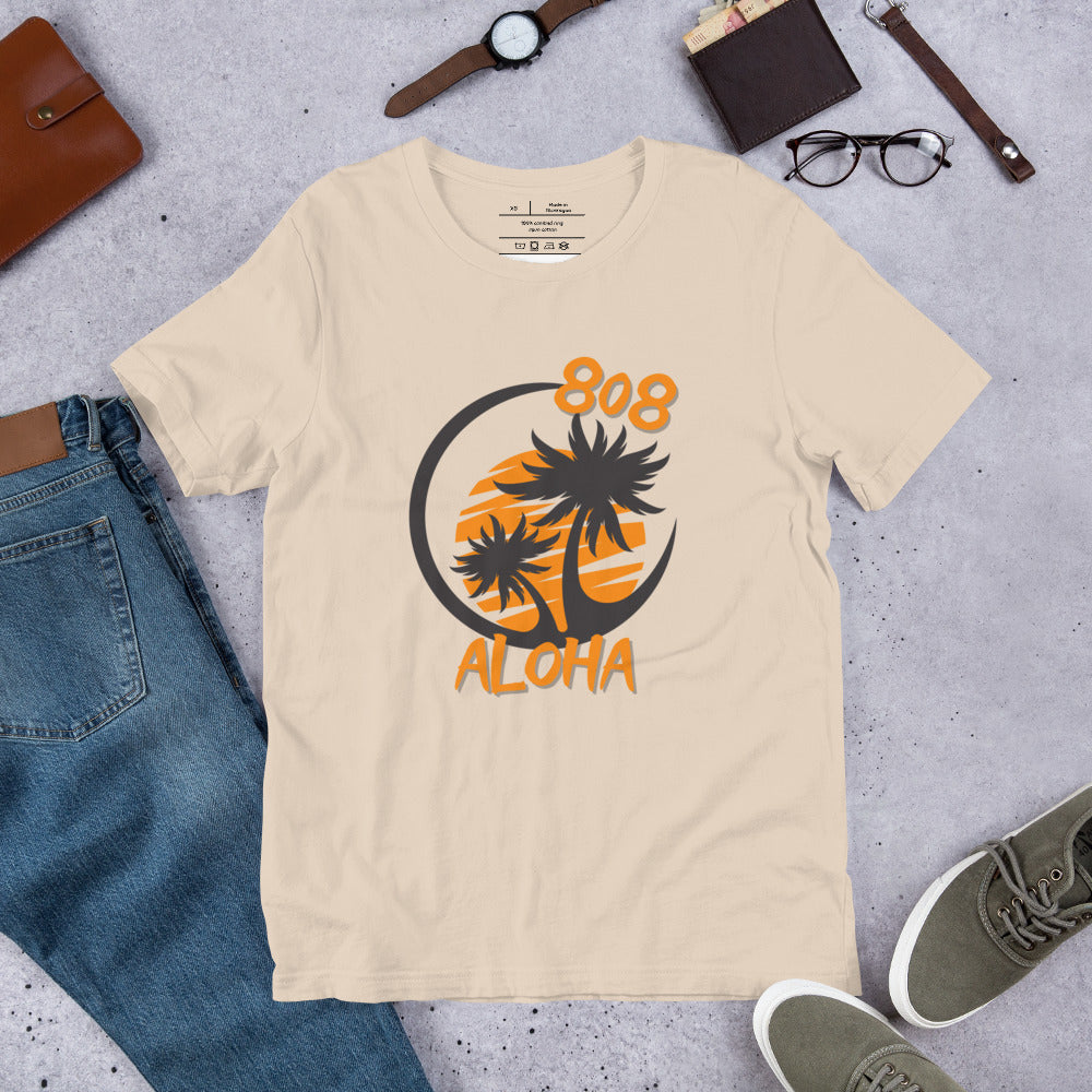 808 Aloha Unisex T-Shirt (Orange)