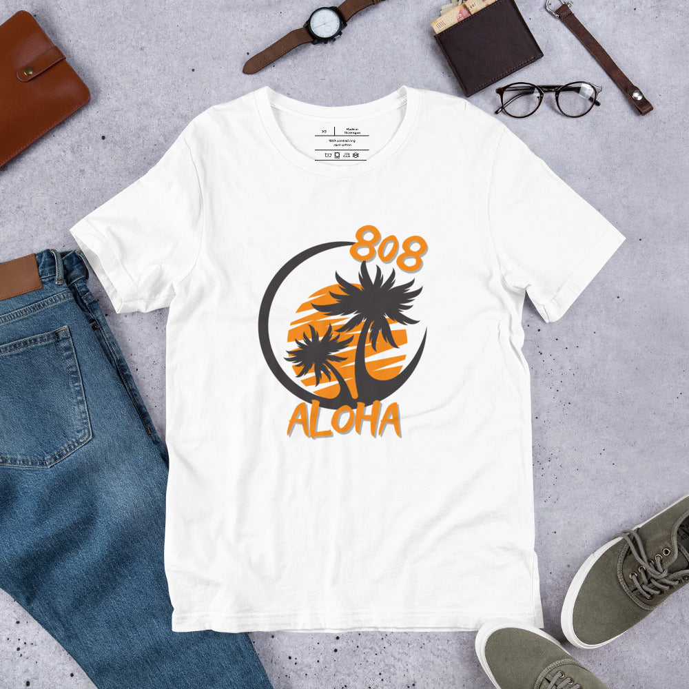 808 Aloha Unisex T-Shirt (Orange)