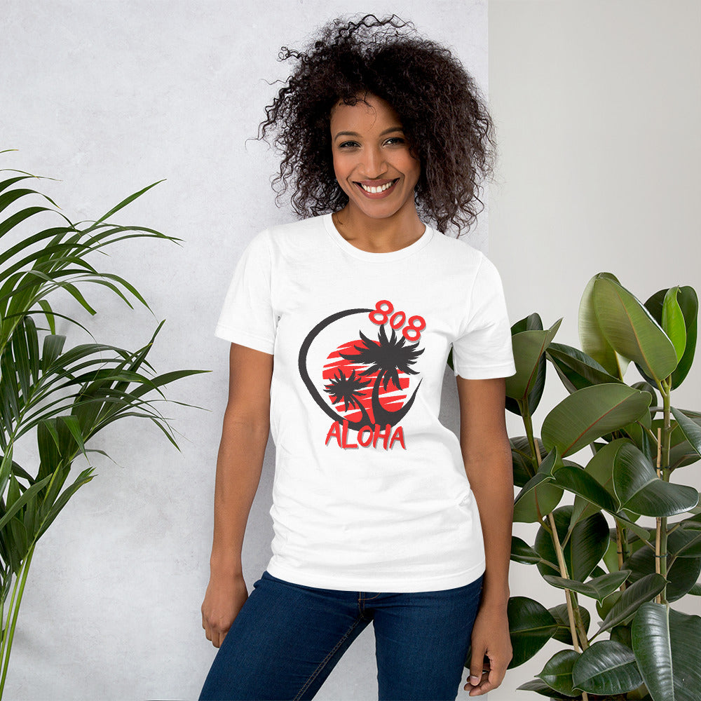 808 Aloha Unisex T-Shirt (Red)