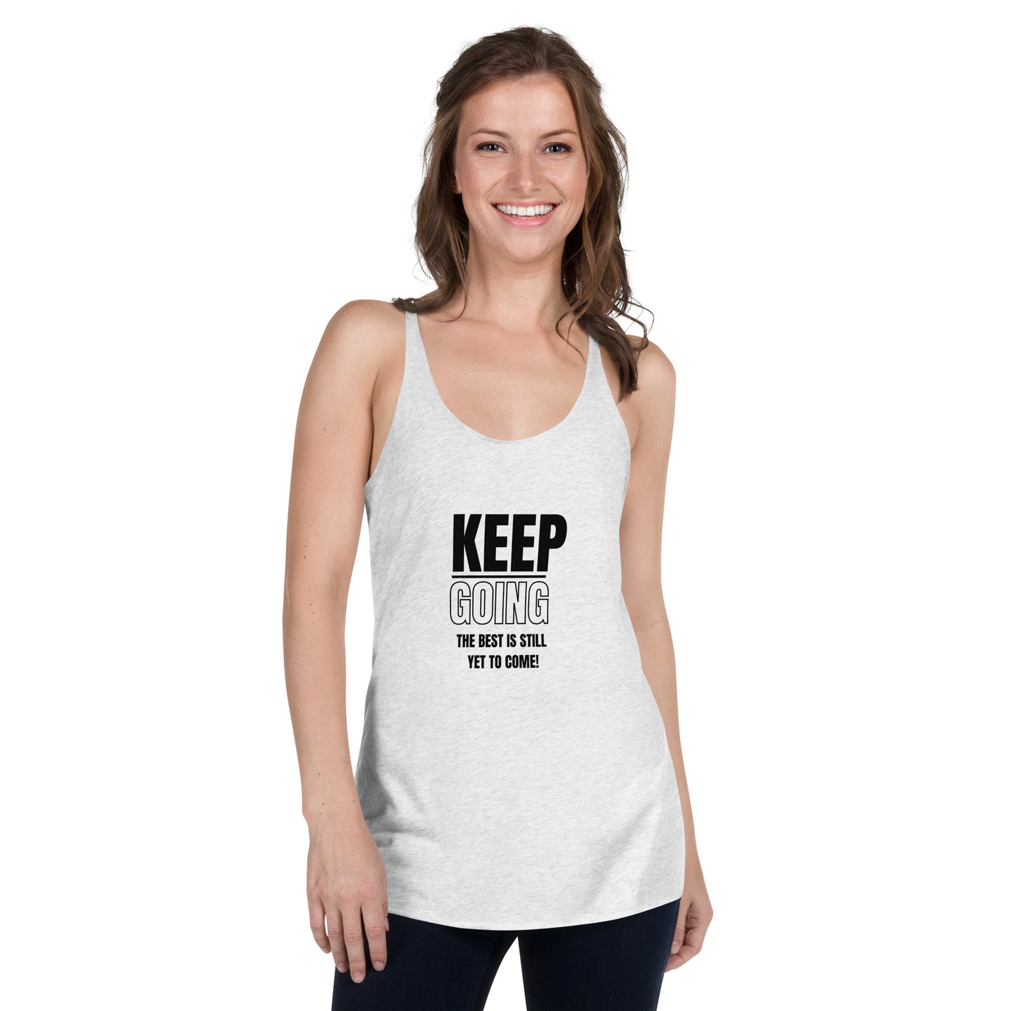 Women's Racerback Tank-KEEP GOING