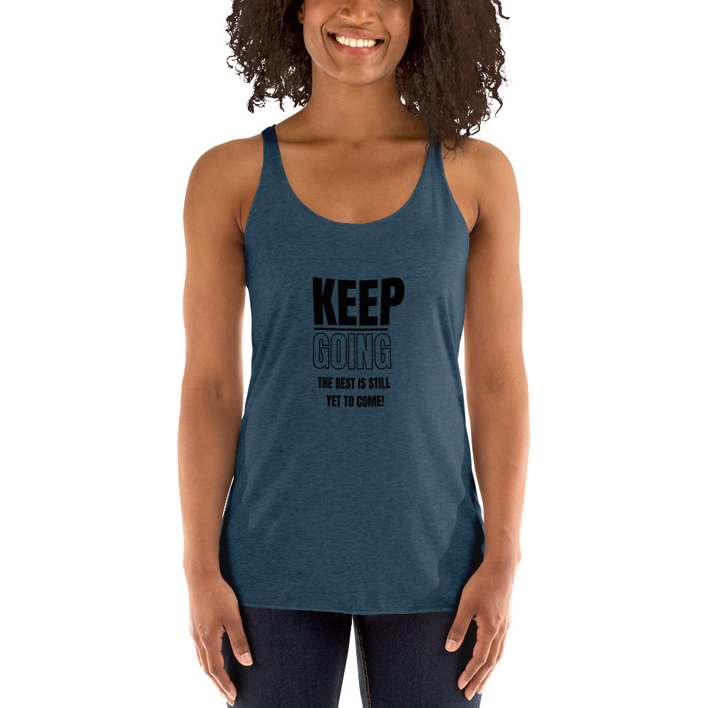 Women's Racerback Tank-KEEP GOING