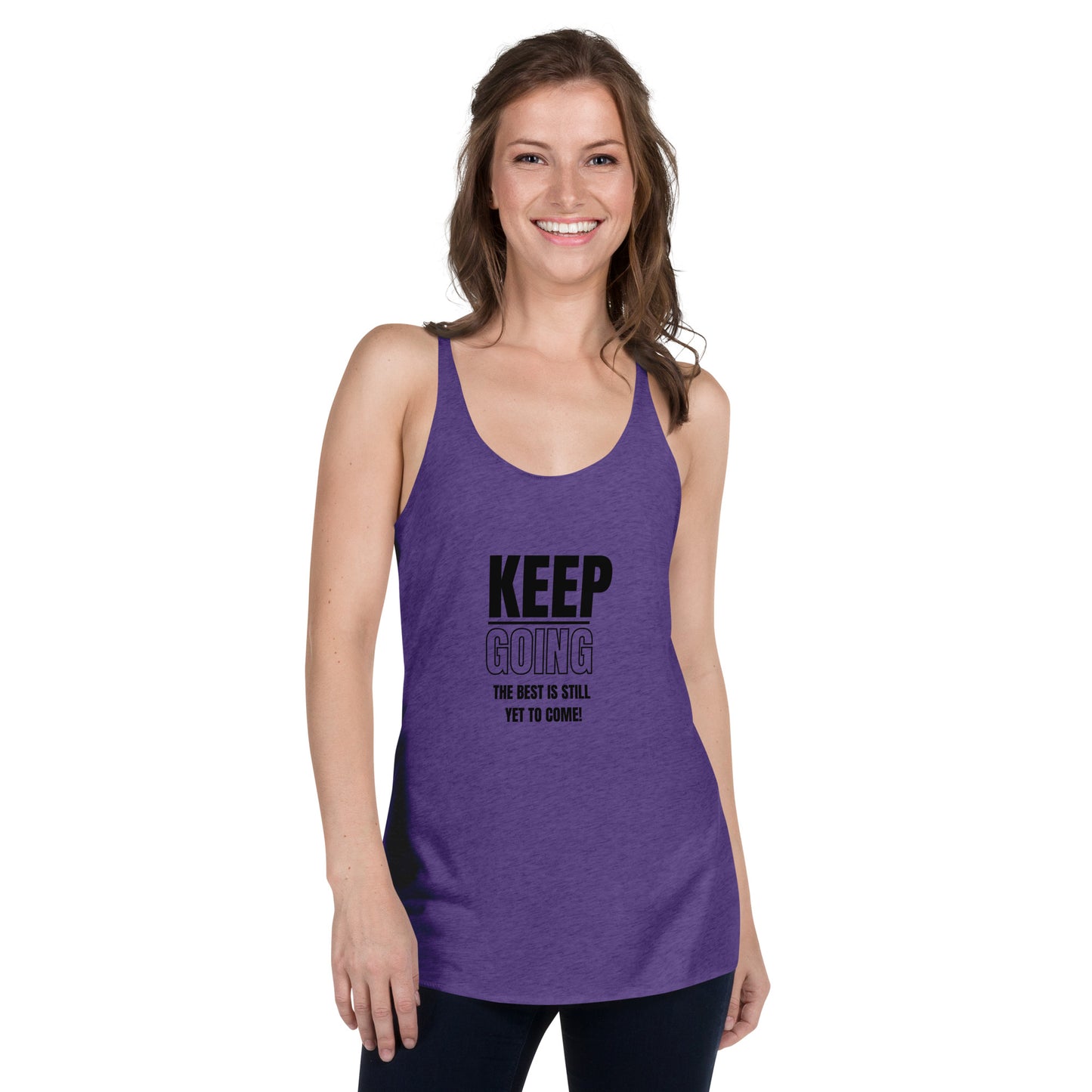 Women's Racerback Tank-KEEP GOING