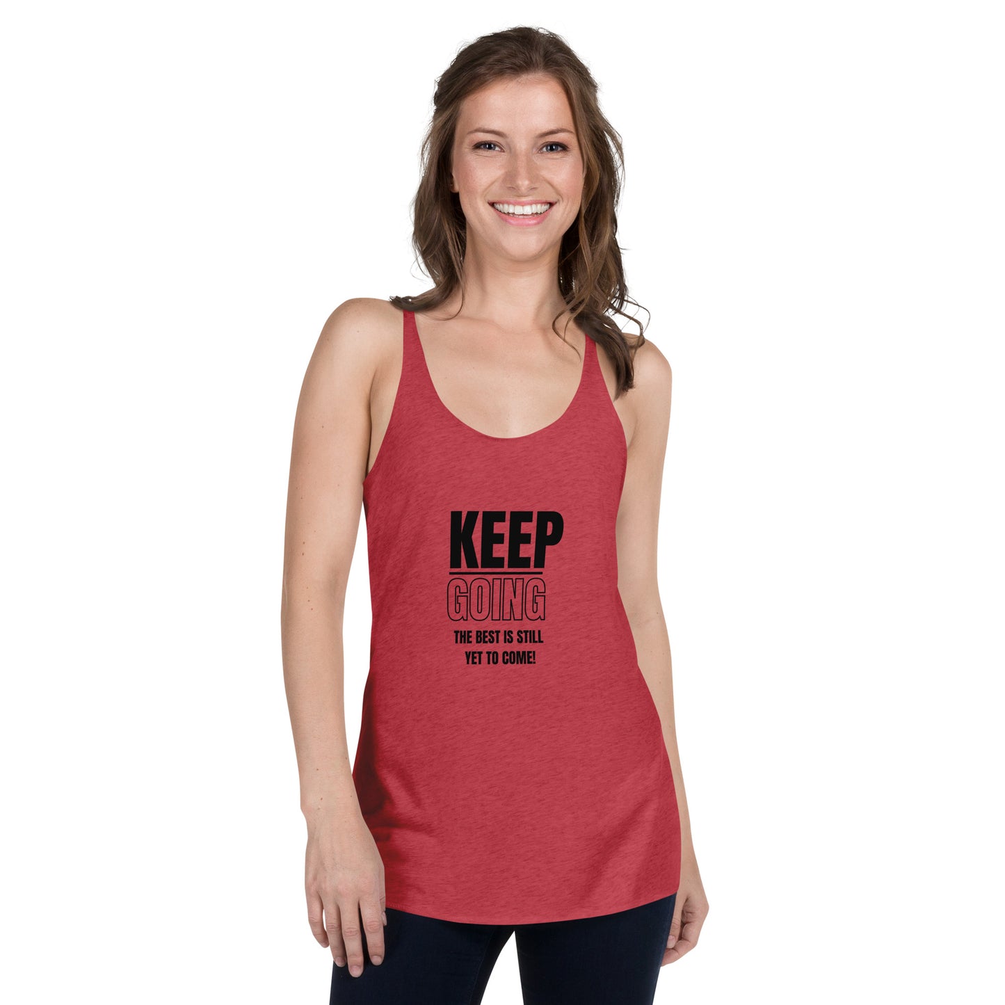 Women's Racerback Tank-KEEP GOING