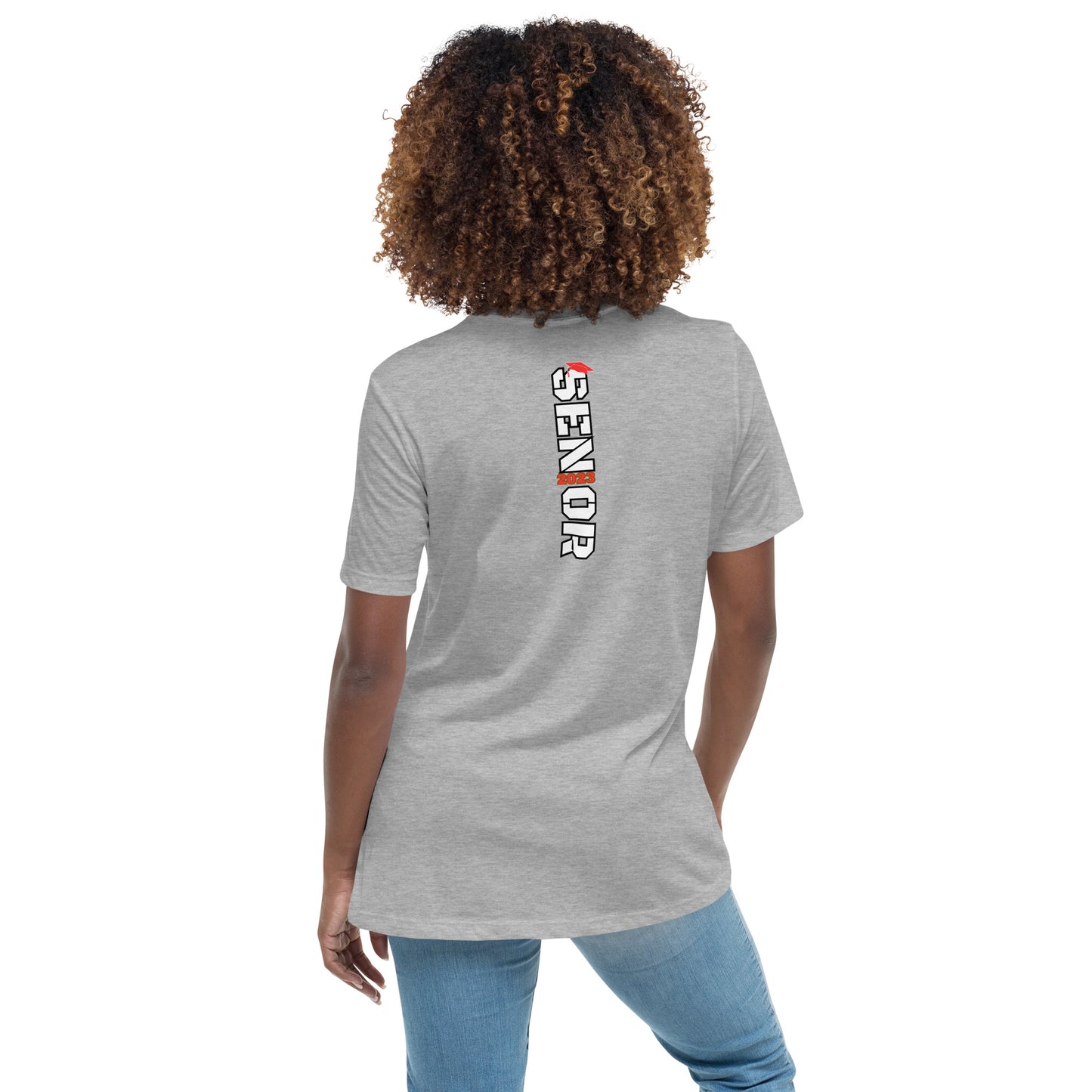 Women's Relaxed T-Shirt-Class of 2023 (RED)