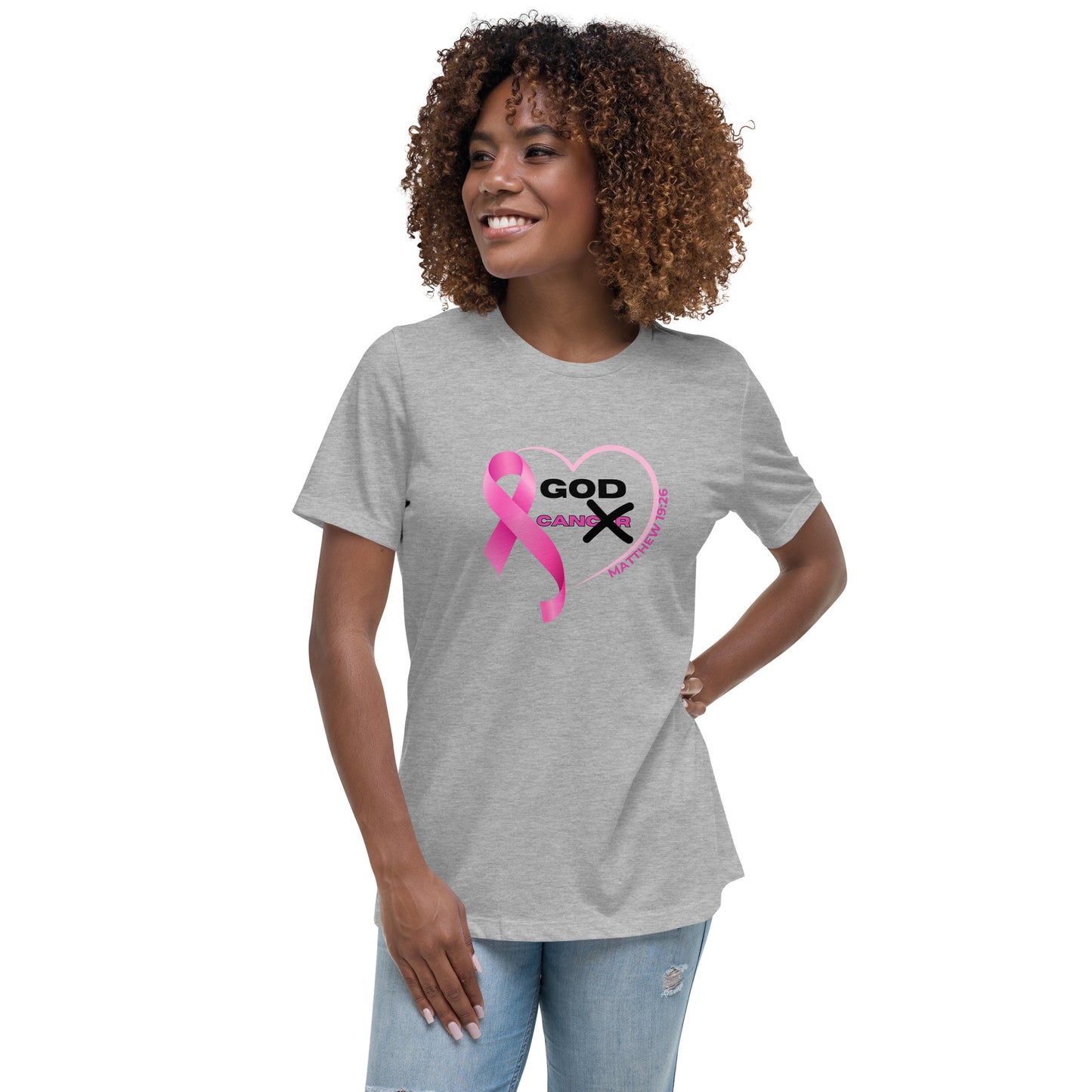 Women's Relaxed T-Shirt-GOD CAN