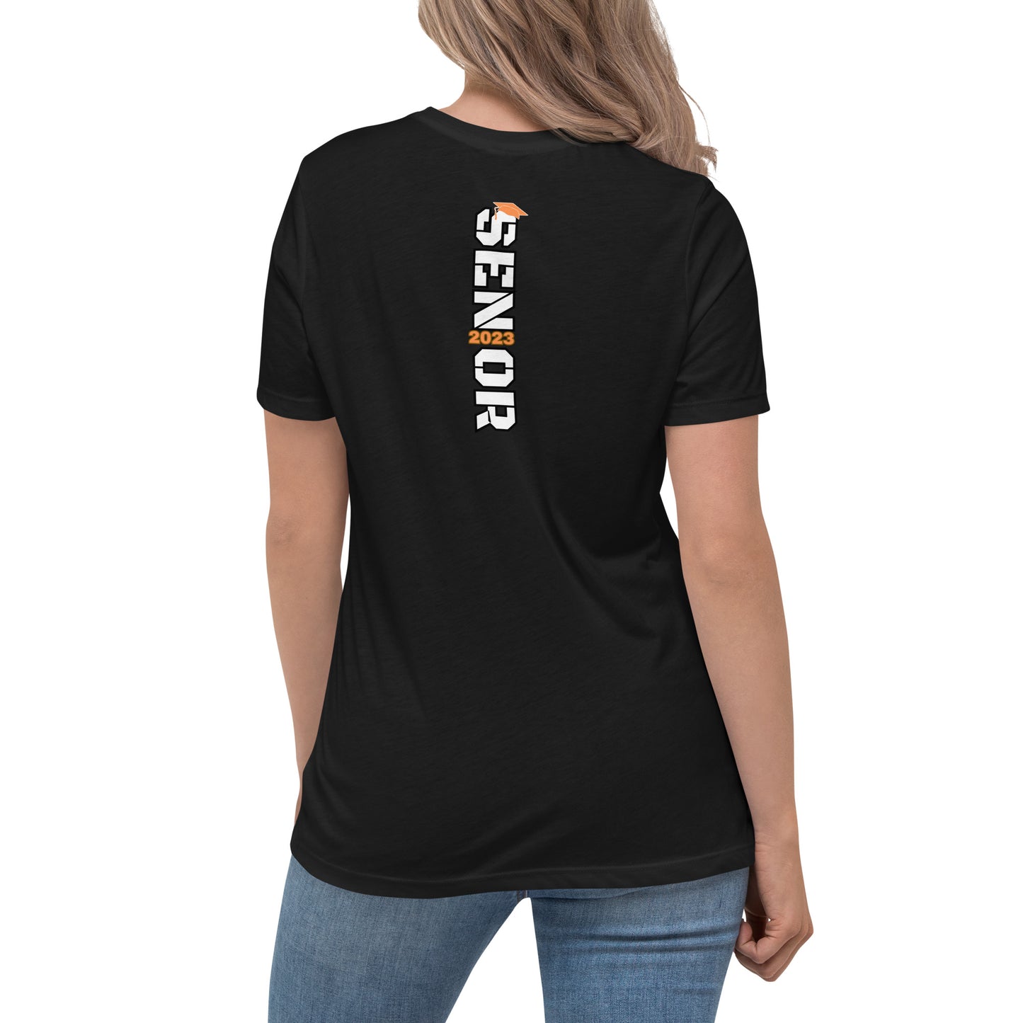 Women's Relaxed T-Shirt-Class of 2023 (ORANGE)