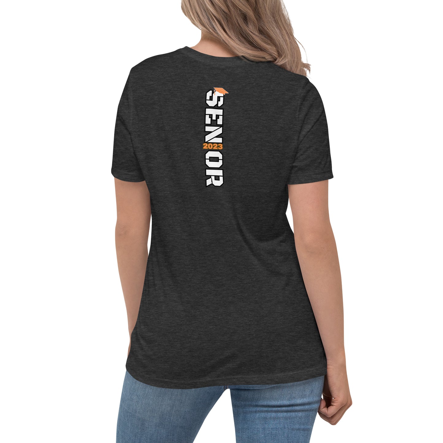 Women's Relaxed T-Shirt-Class of 2023 (ORANGE)