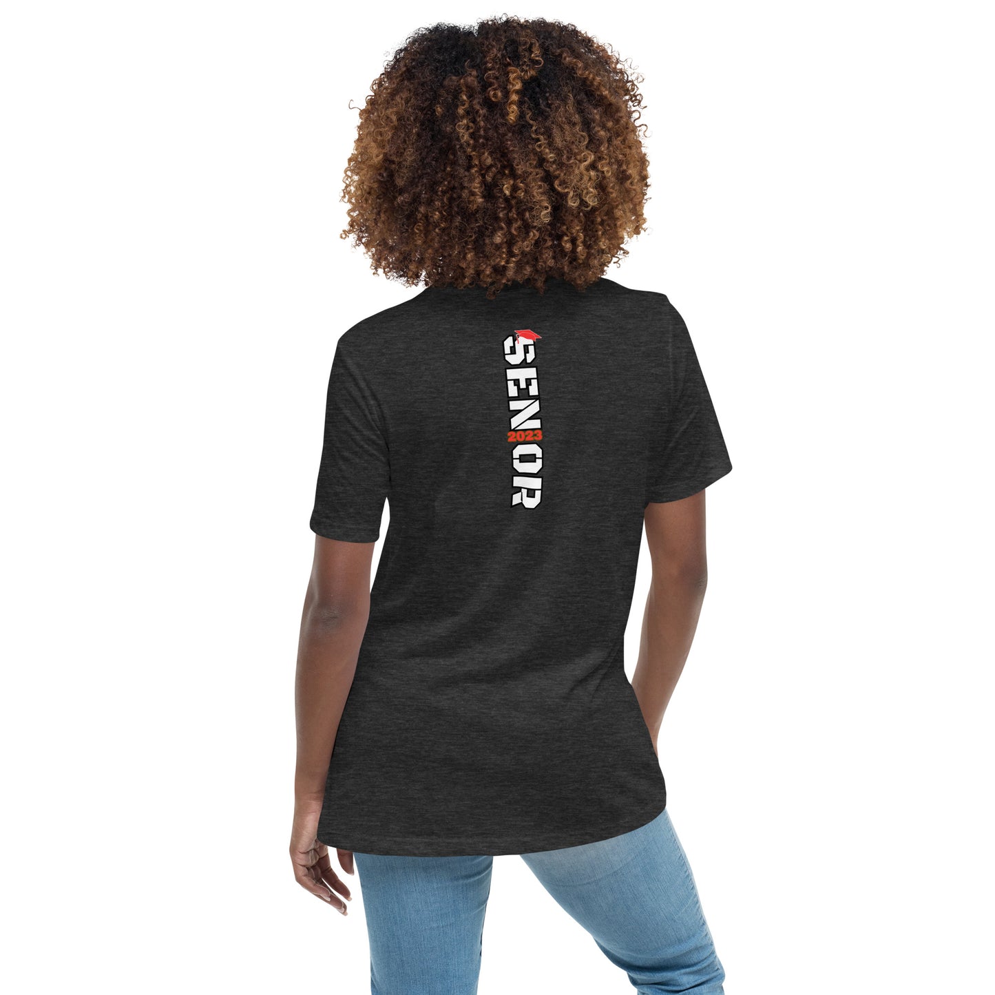 Women's Relaxed T-Shirt-Class of 2023 (RED)