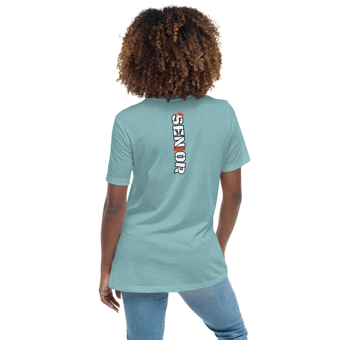 Women's Relaxed T-Shirt-Class of 2023 (RED)