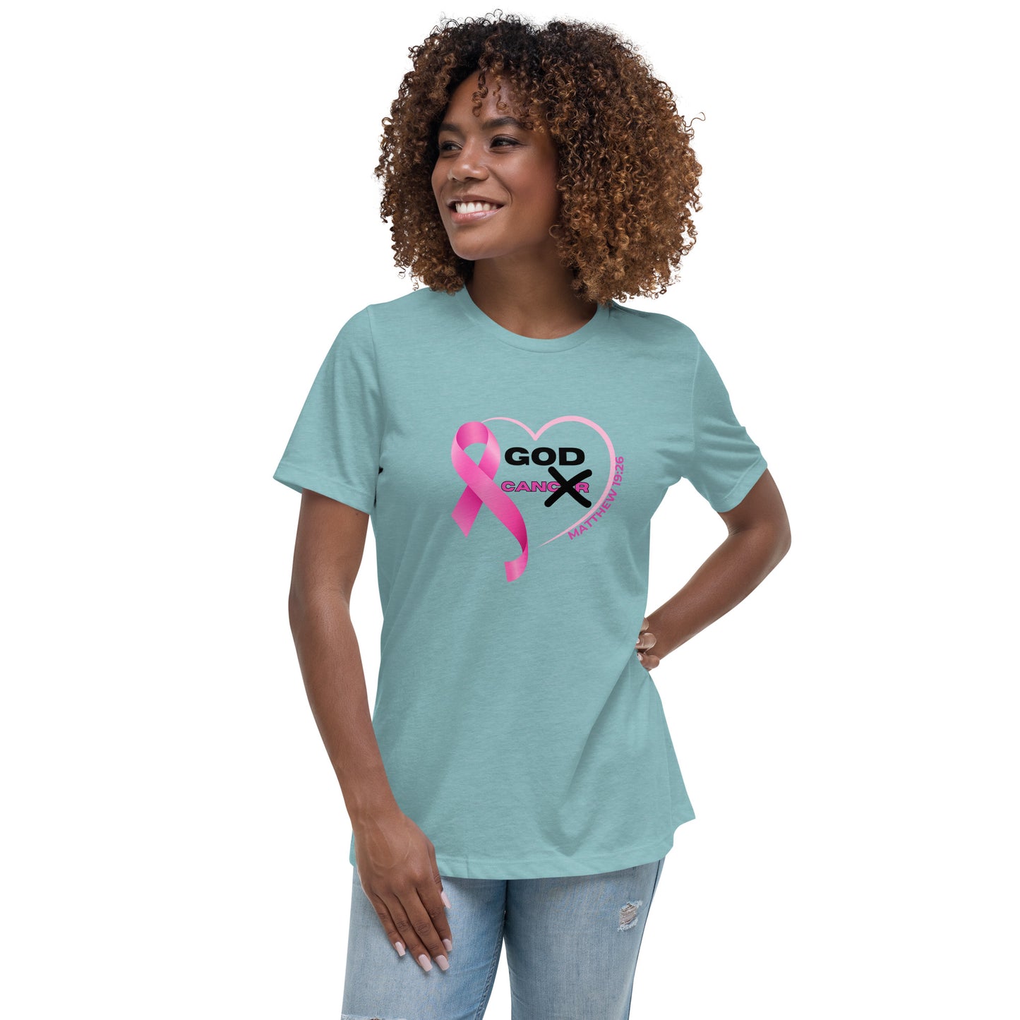 Women's Relaxed T-Shirt-GOD CAN