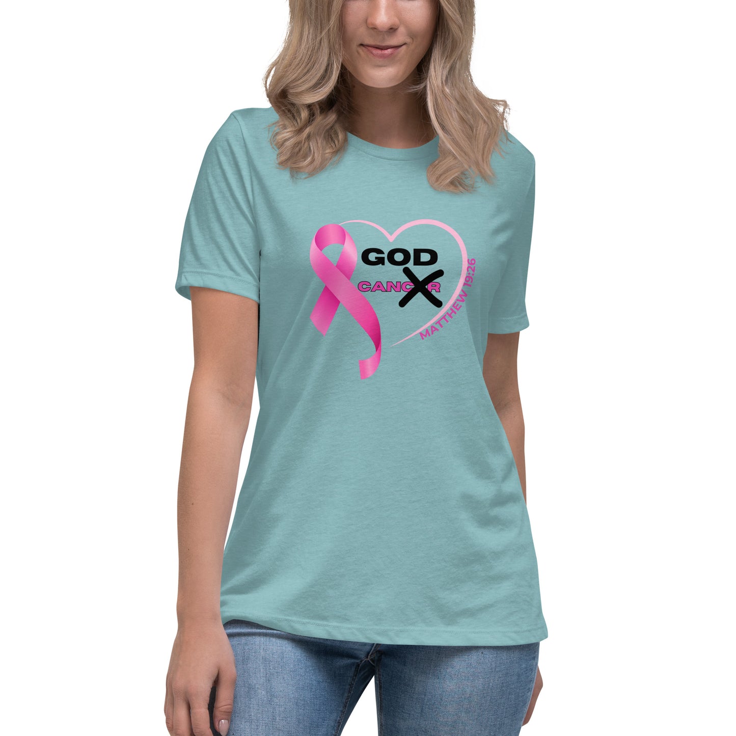 Women's Relaxed T-Shirt-GOD CAN