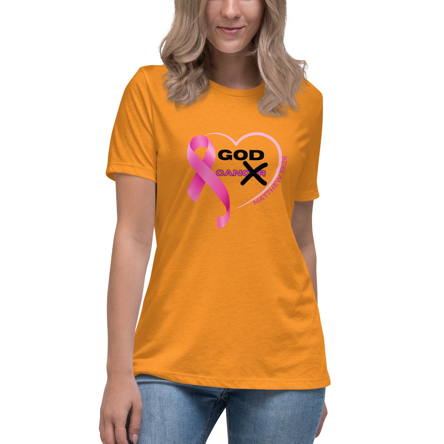 Women's Relaxed T-Shirt-GOD CAN