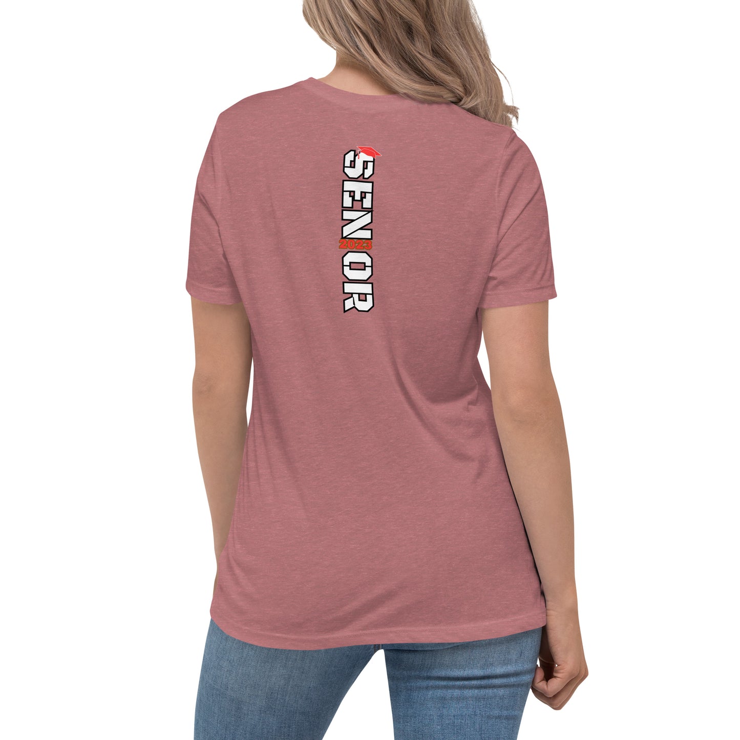 Women's Relaxed T-Shirt-Class of 2023 (RED)