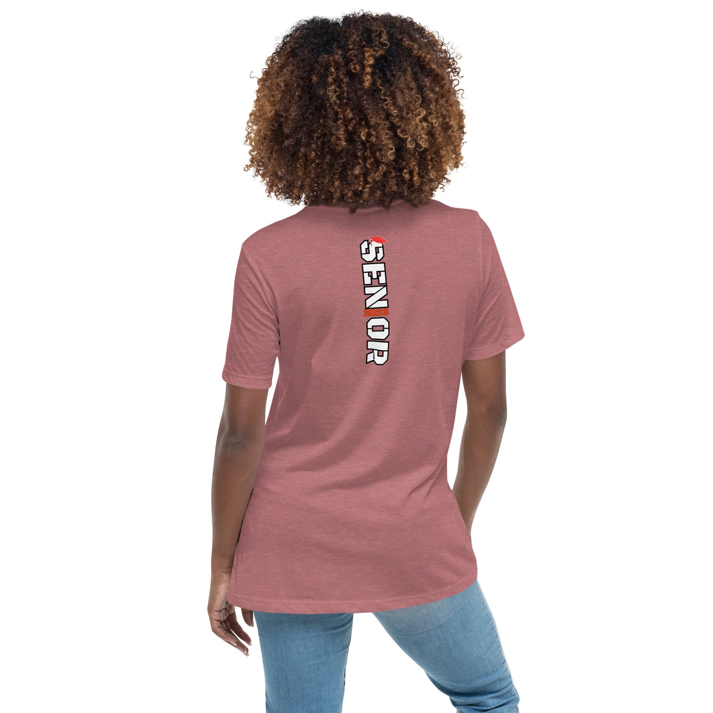 Women's Relaxed T-Shirt-Class of 2023 (RED)