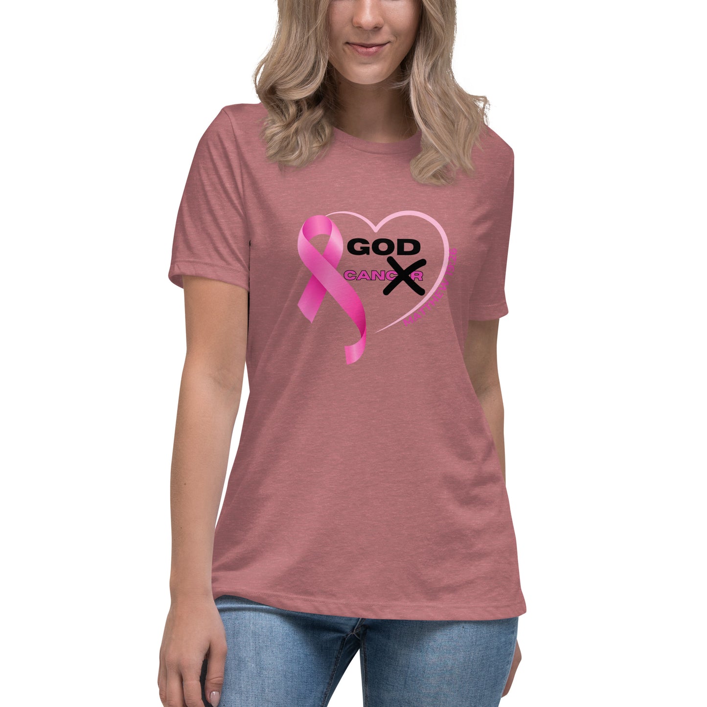 Women's Relaxed T-Shirt-GOD CAN