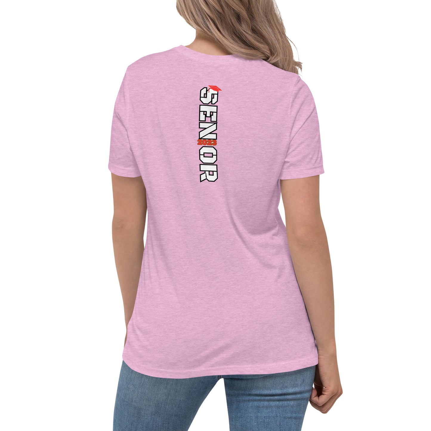 Women's Relaxed T-Shirt-Class of 2023 (RED)