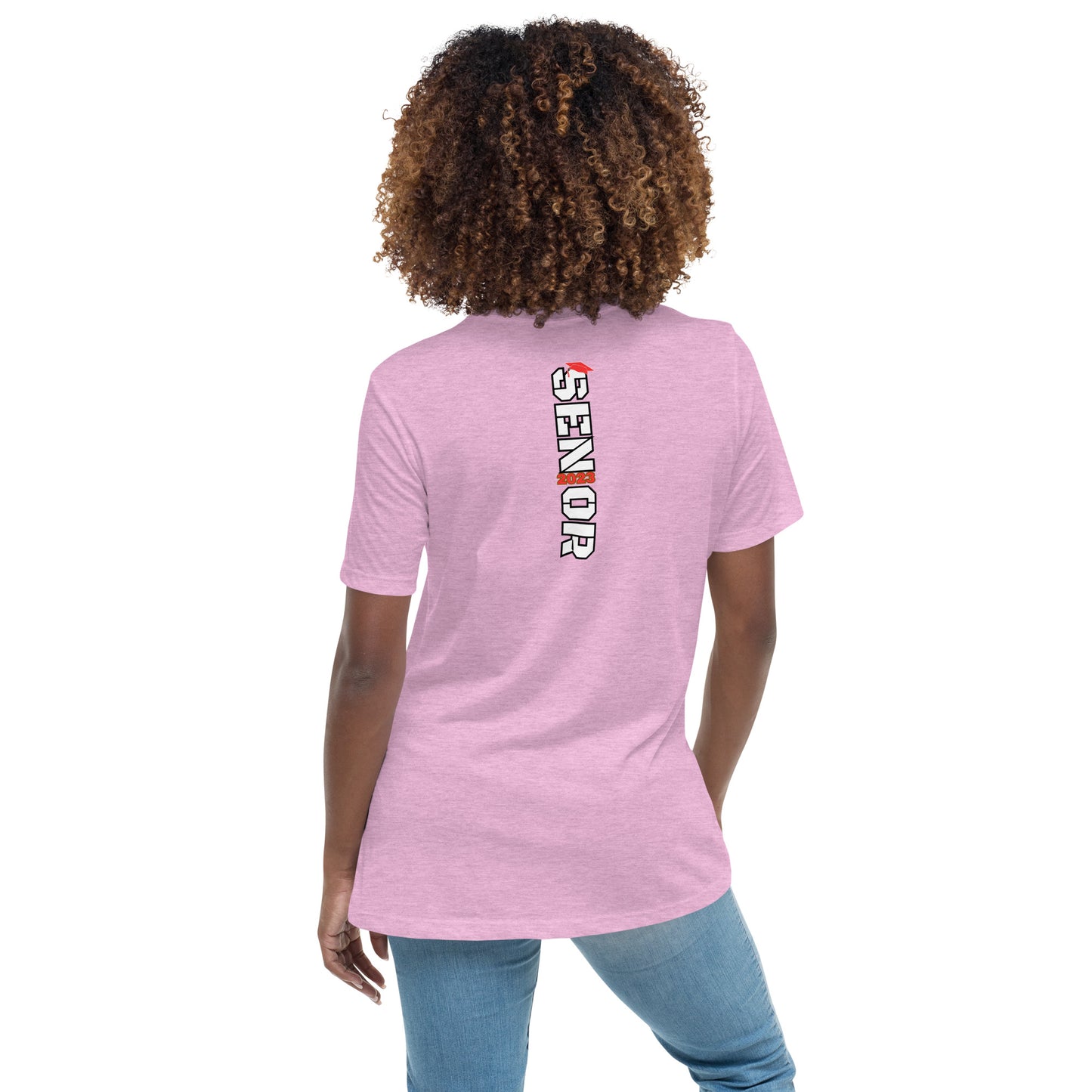 Women's Relaxed T-Shirt-Class of 2023 (RED)