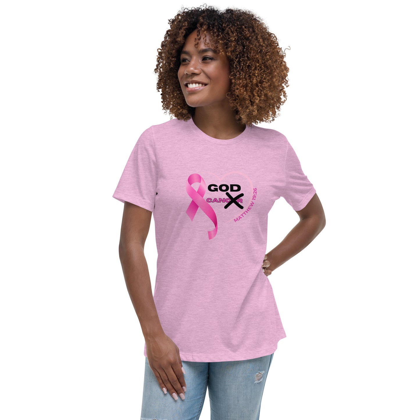 Women's Relaxed T-Shirt-GOD CAN