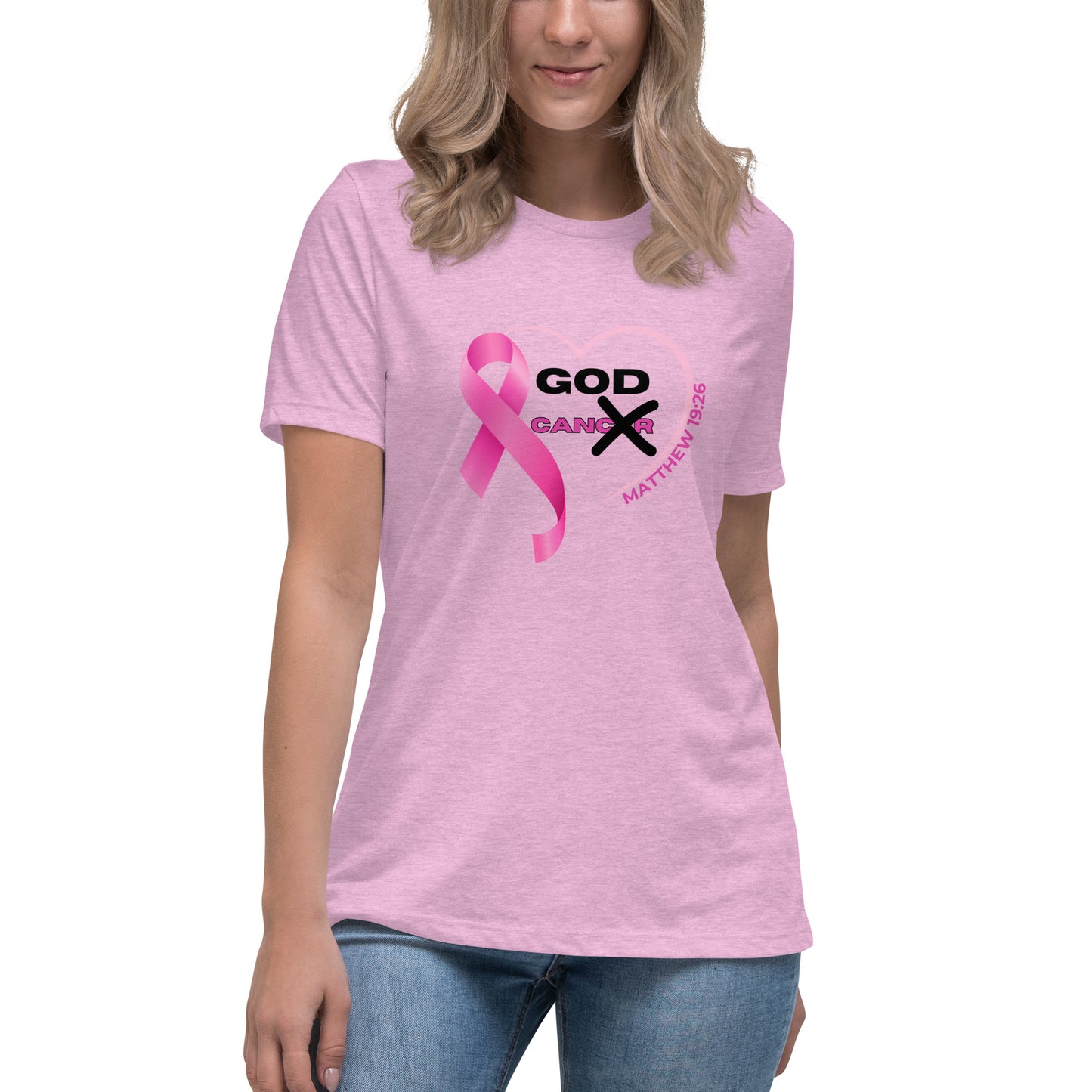 Women's Relaxed T-Shirt-GOD CAN