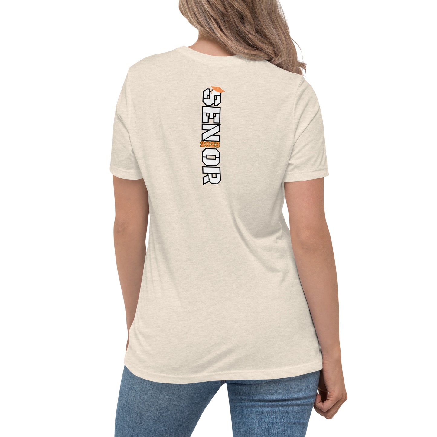 Women's Relaxed T-Shirt-Class of 2023 (ORANGE)