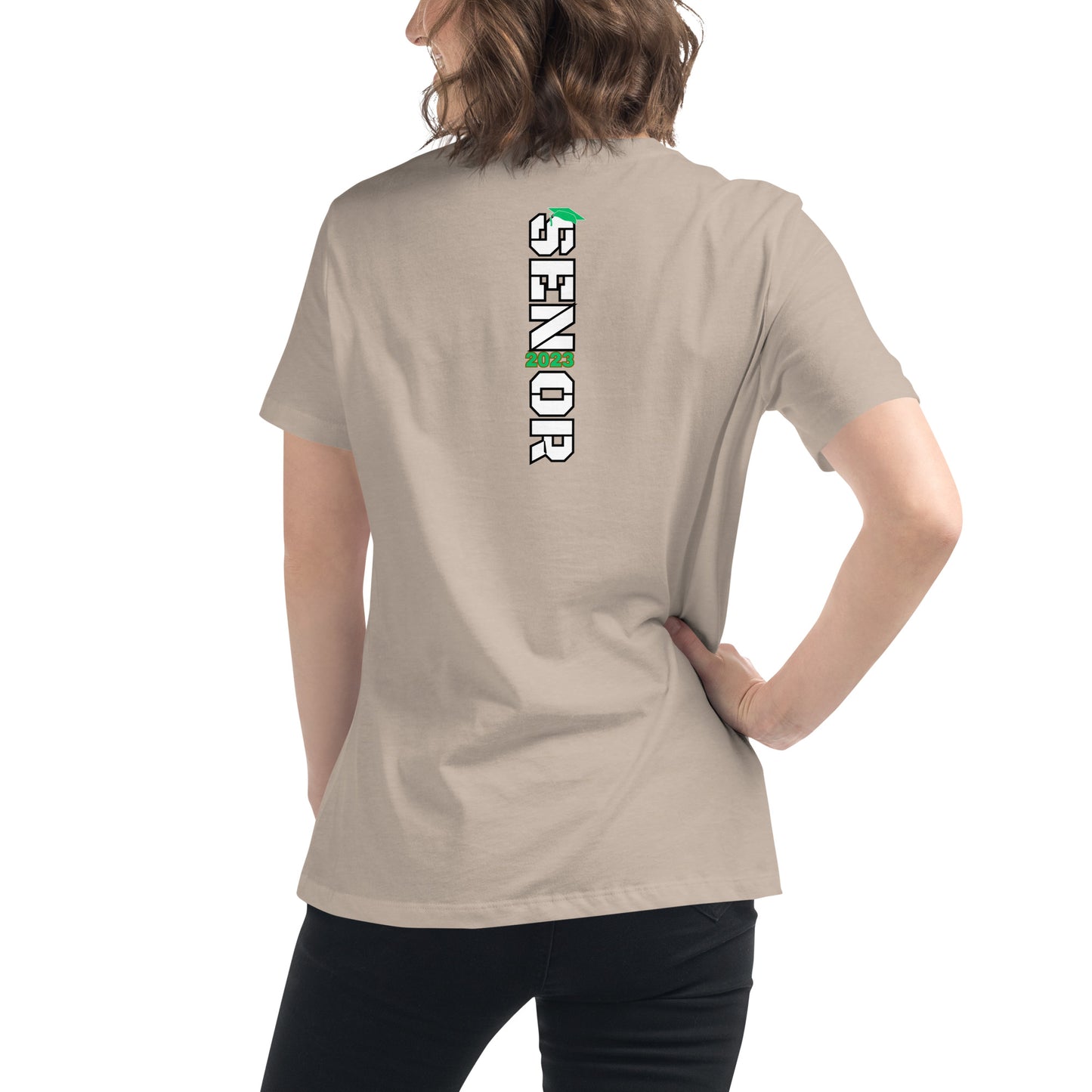 Women's Relaxed T-Shirt-Class of 2023 (GREEN)