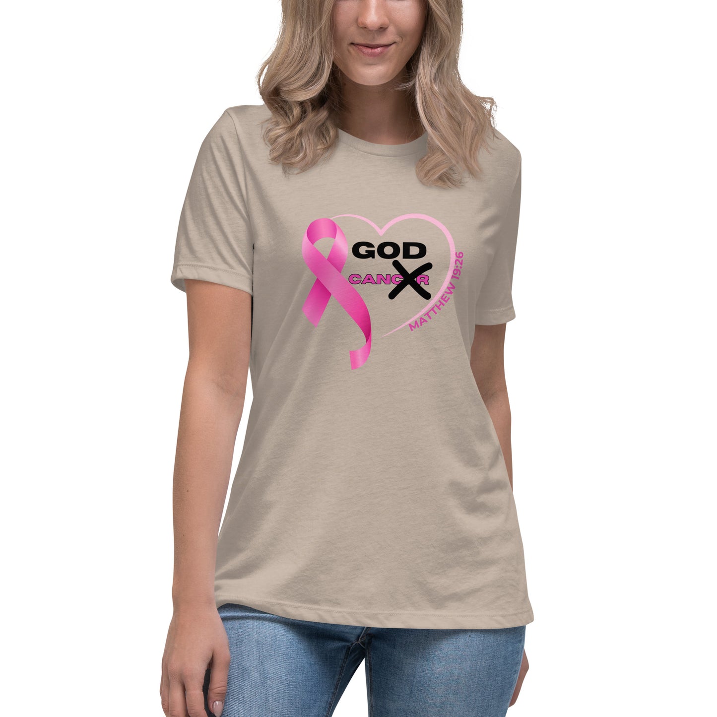 Women's Relaxed T-Shirt-GOD CAN