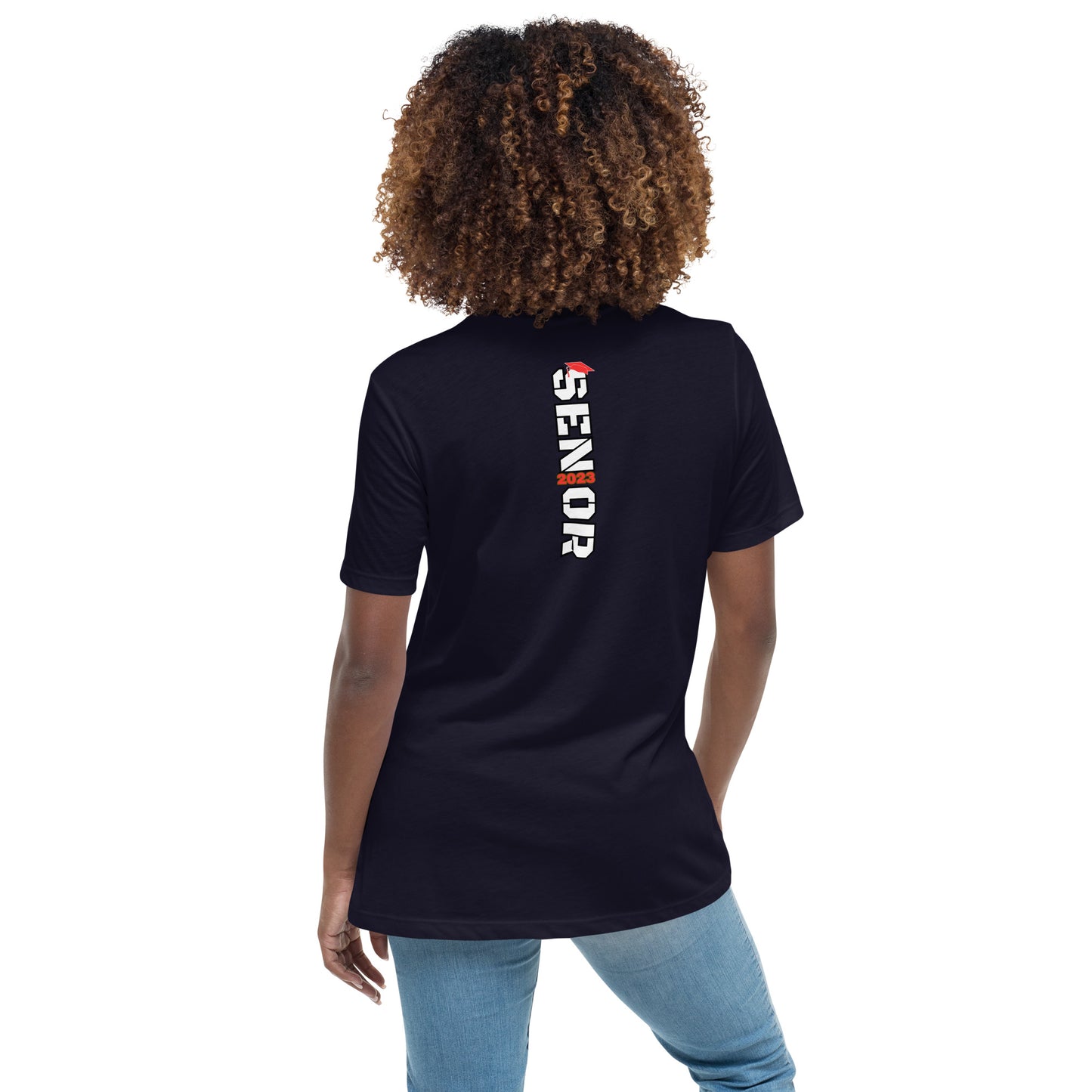 Women's Relaxed T-Shirt-Class of 2023 (RED)