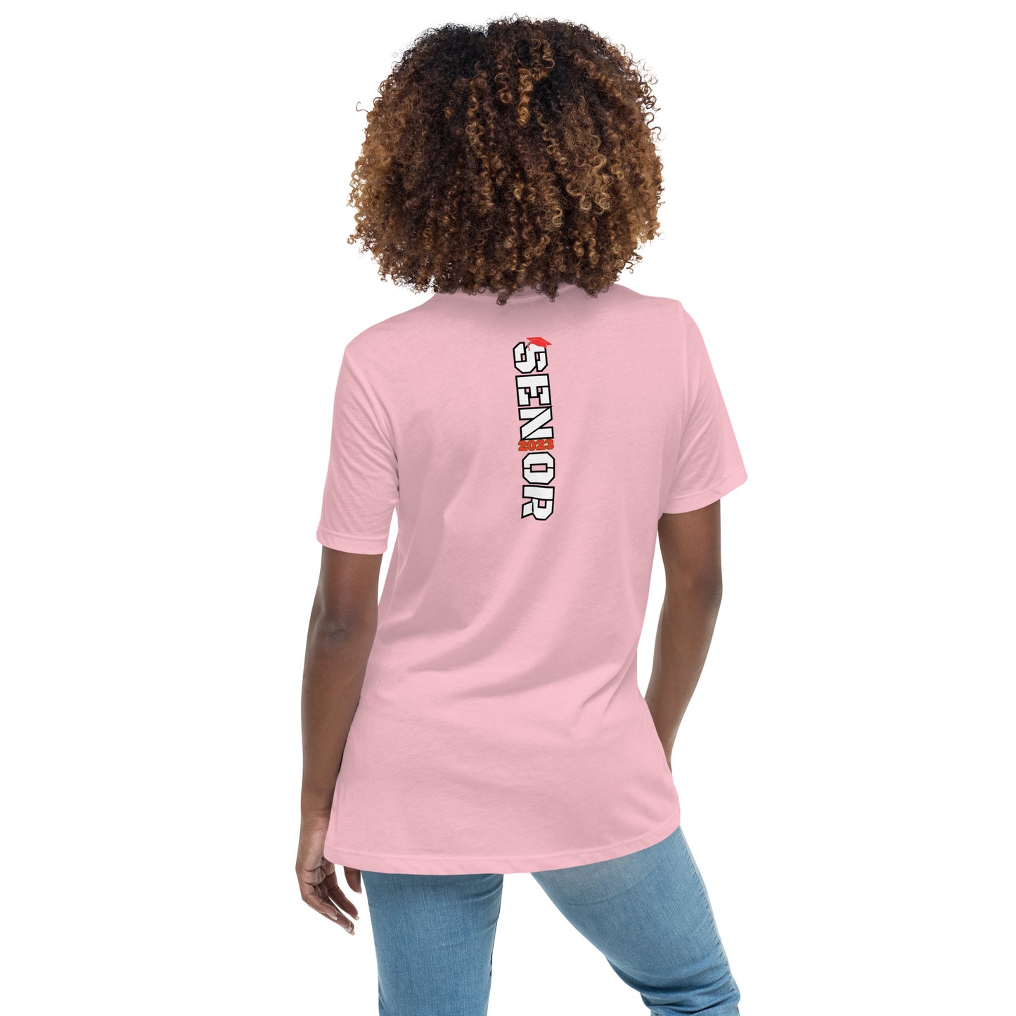 Women's Relaxed T-Shirt-Class of 2023 (RED)