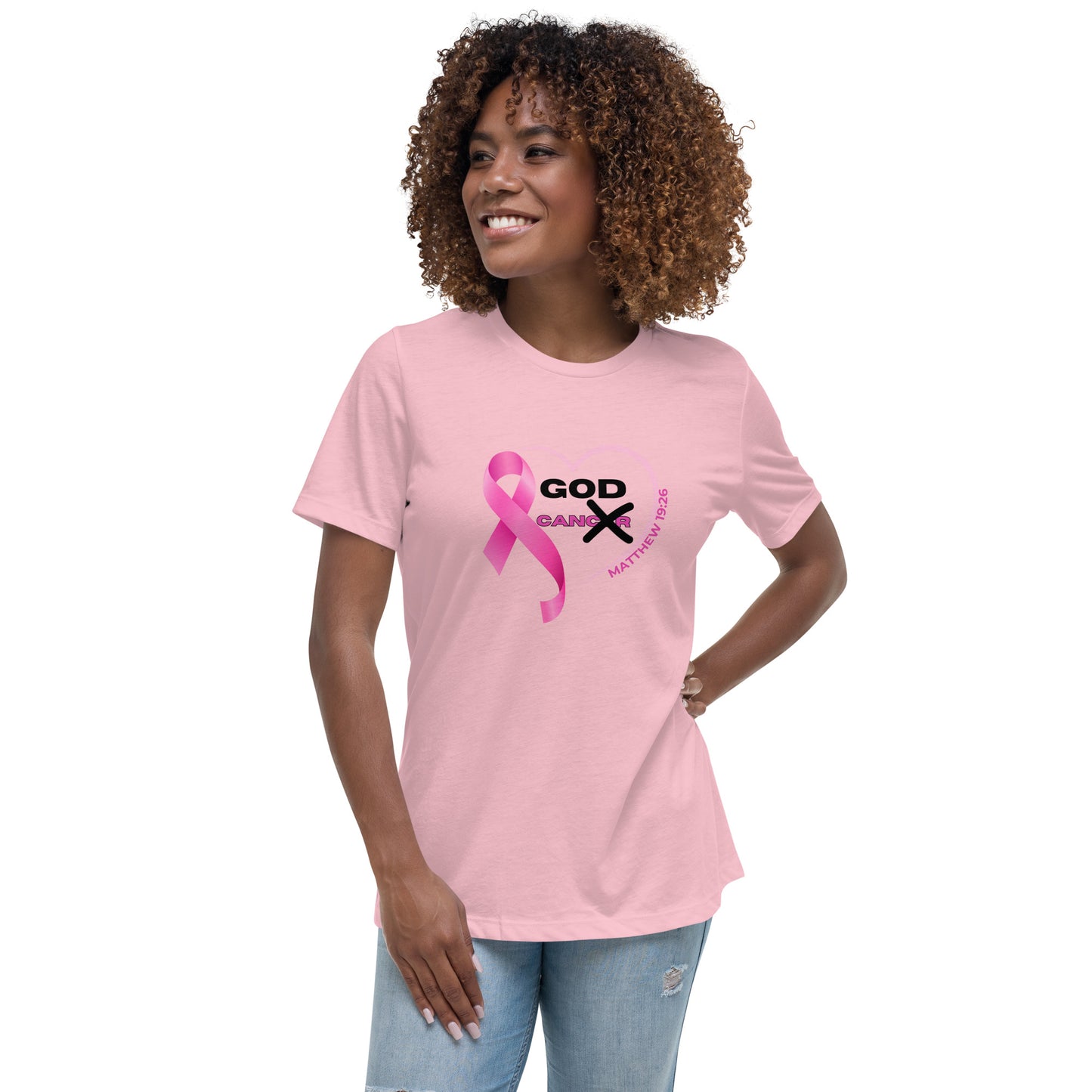 Women's Relaxed T-Shirt-GOD CAN