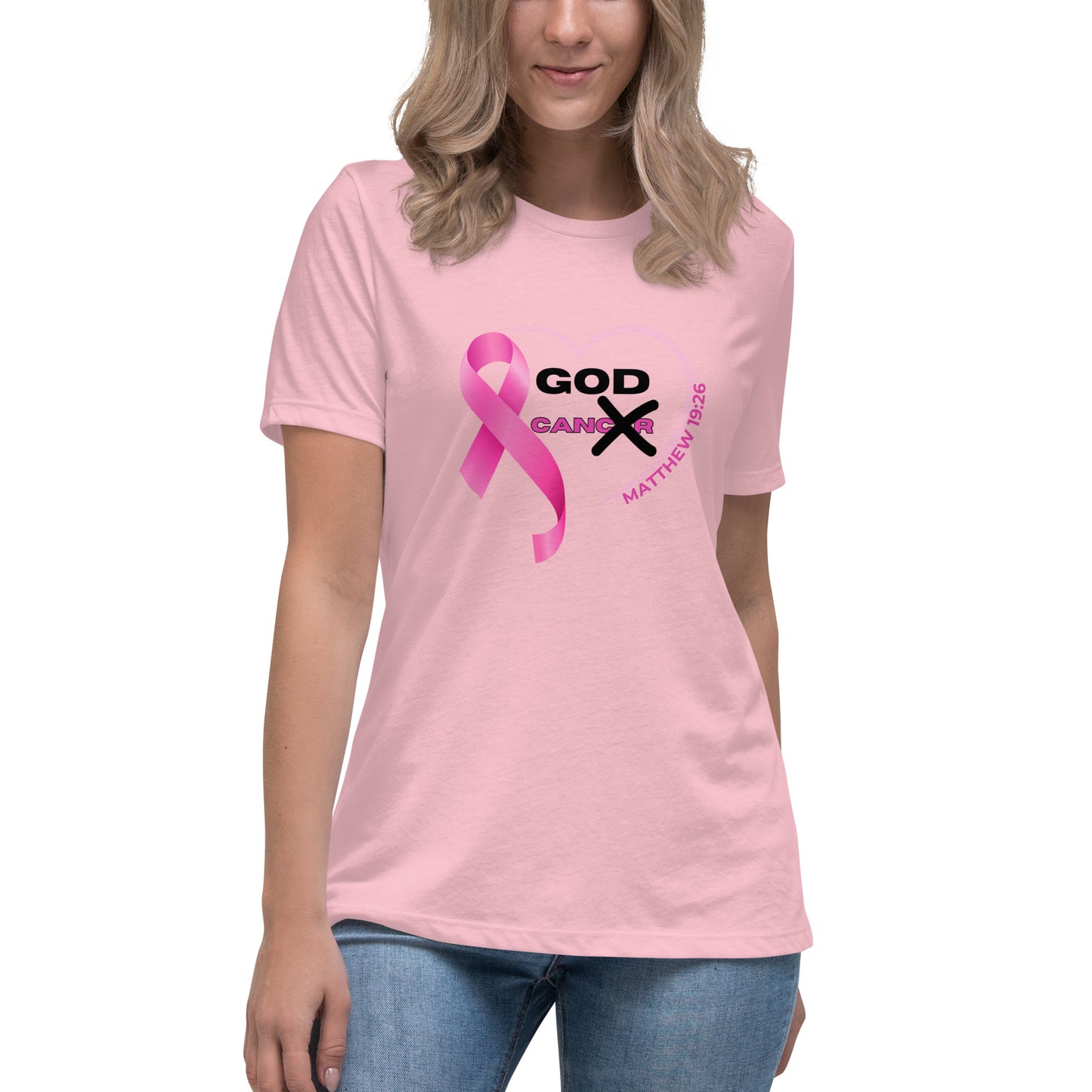 Women's Relaxed T-Shirt-GOD CAN