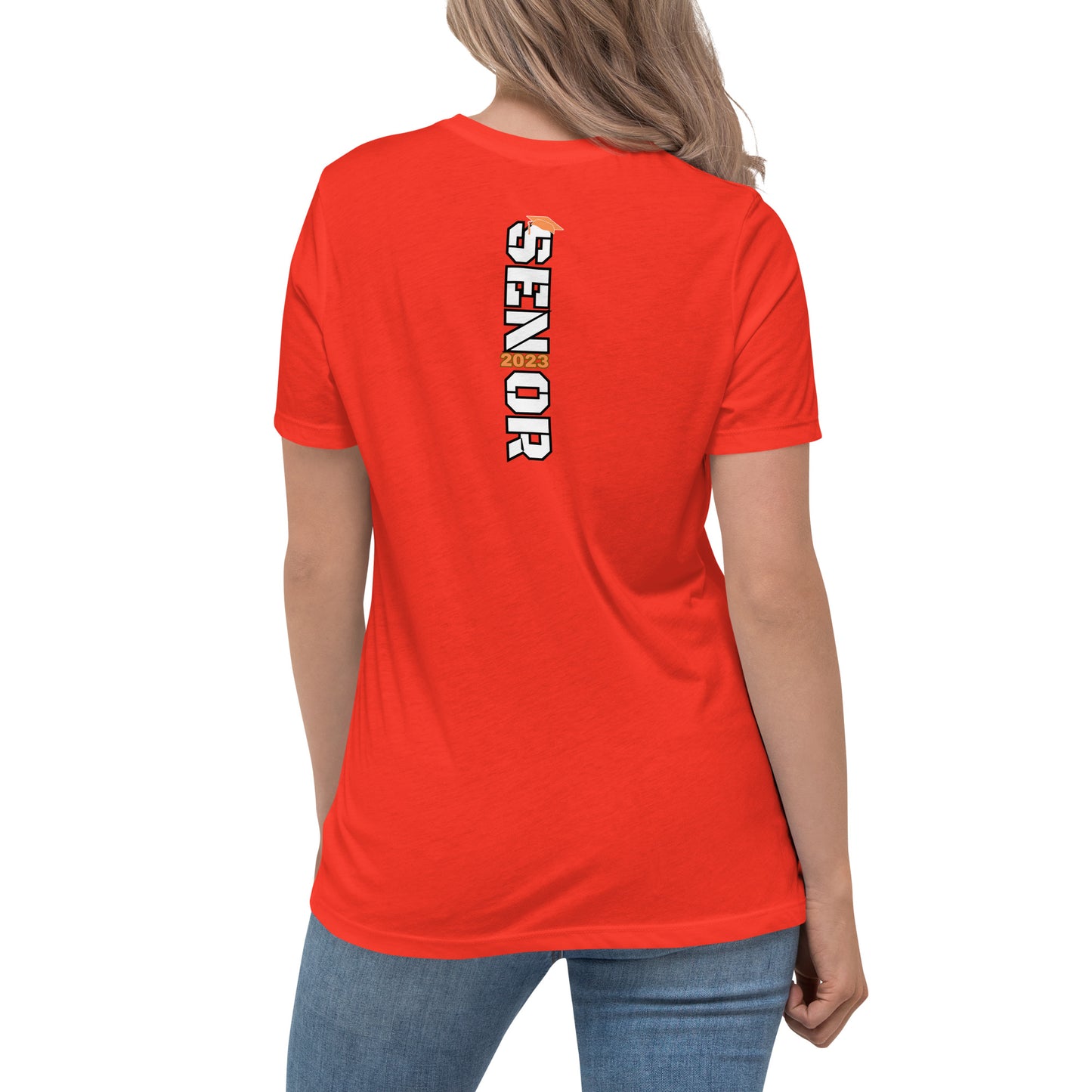 Women's Relaxed T-Shirt-Class of 2023 (ORANGE)