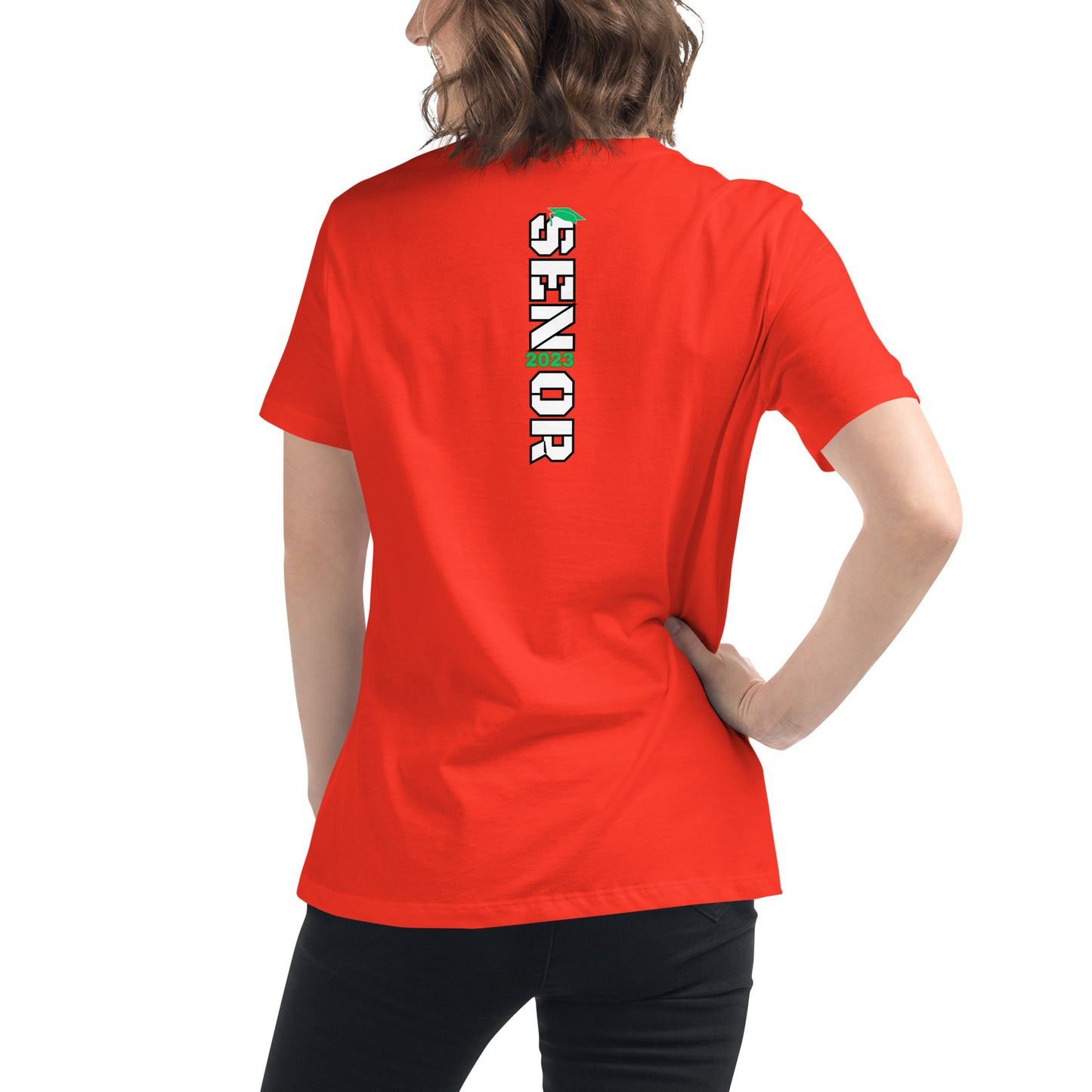 Women's Relaxed T-Shirt-Class of 2023 (GREEN)