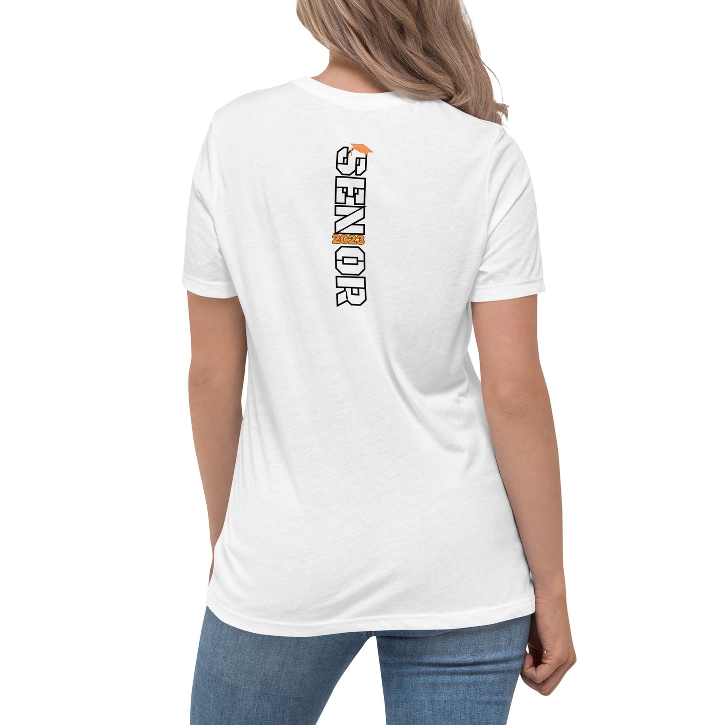 Women's Relaxed T-Shirt-Class of 2023 (ORANGE)