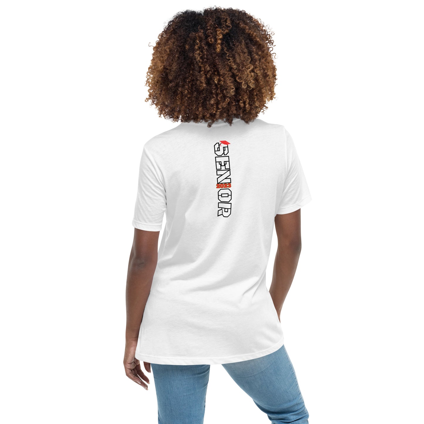 Women's Relaxed T-Shirt-Class of 2023 (RED)