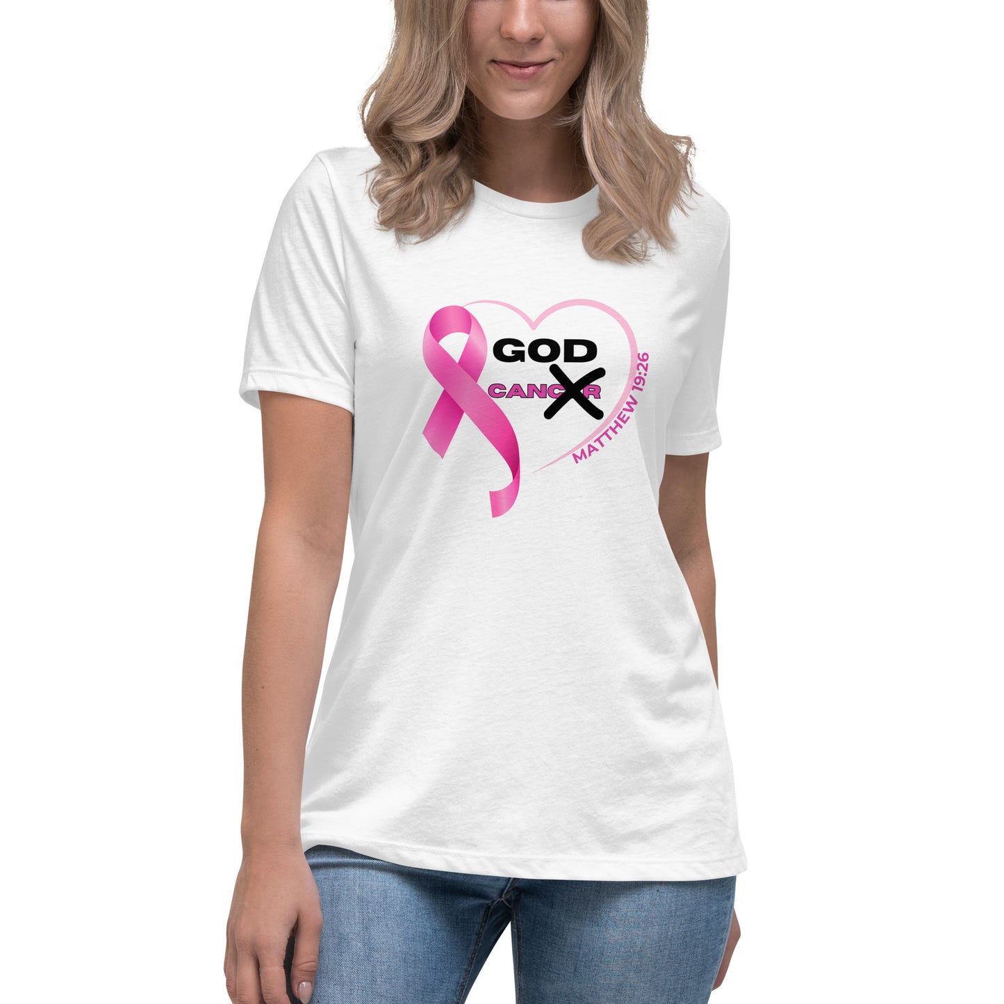 Women's Relaxed T-Shirt-GOD CAN