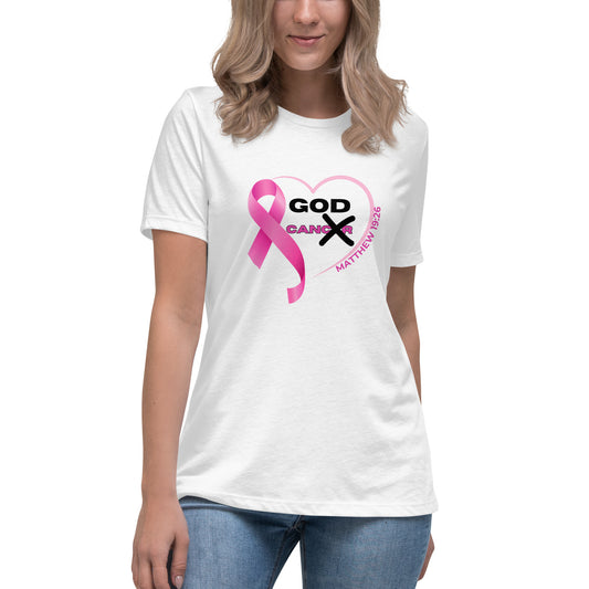 Women's Relaxed T-Shirt-GOD CAN