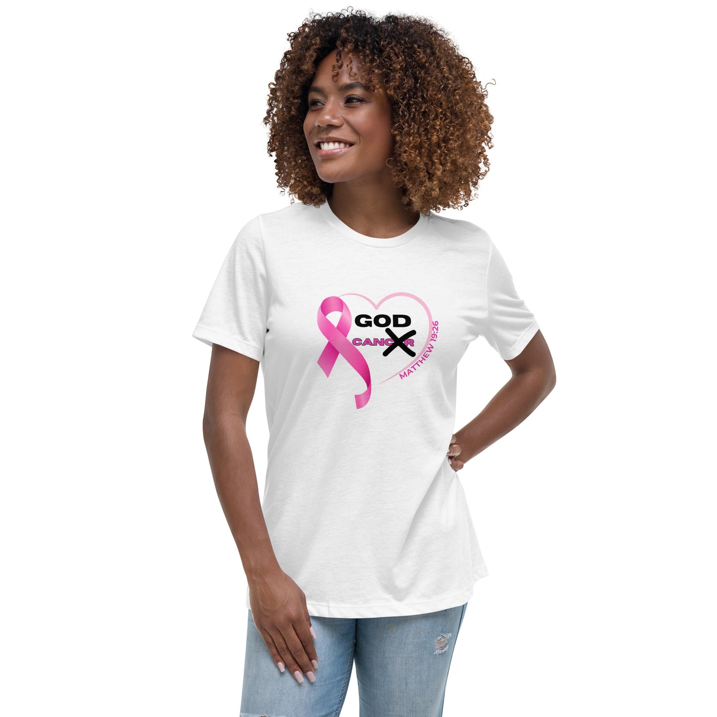 Women's Relaxed T-Shirt-GOD CAN