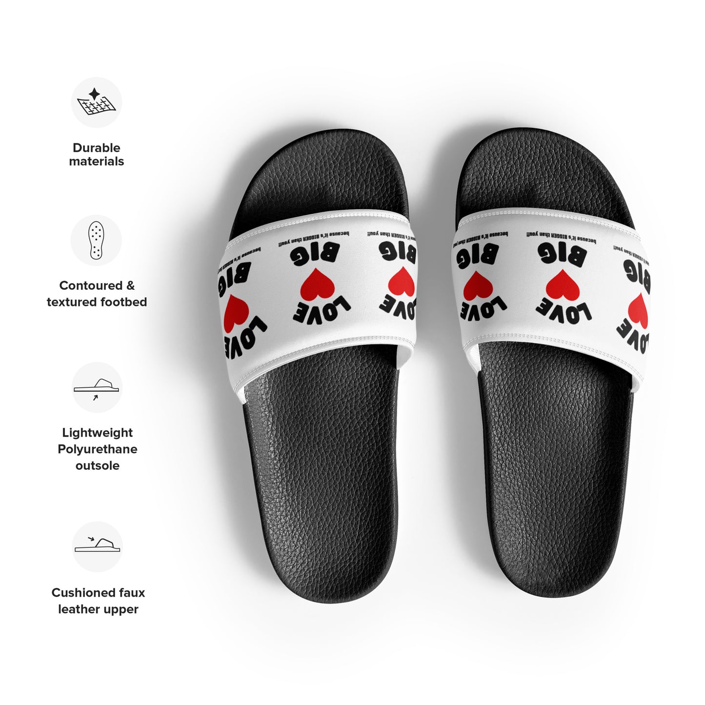 Women's Slides-LOVE BIG