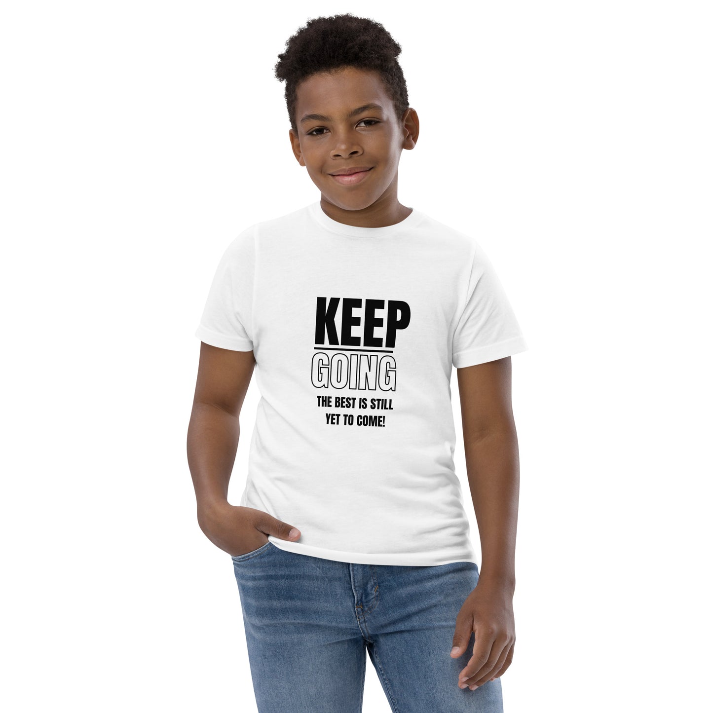 Youth Jersey T-shirt-KEEP GOING