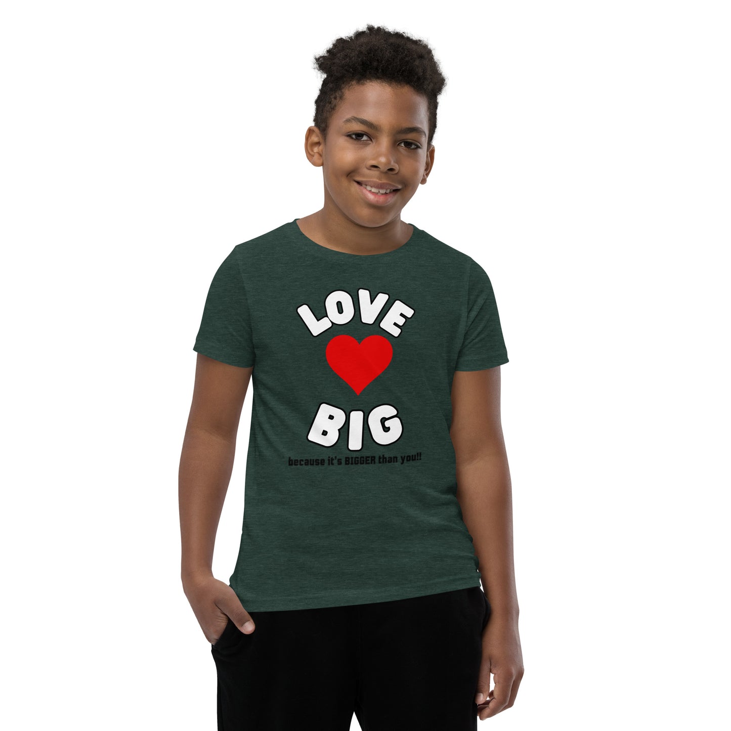 Youth Short Sleeve T-Shirt-LOVE BIG