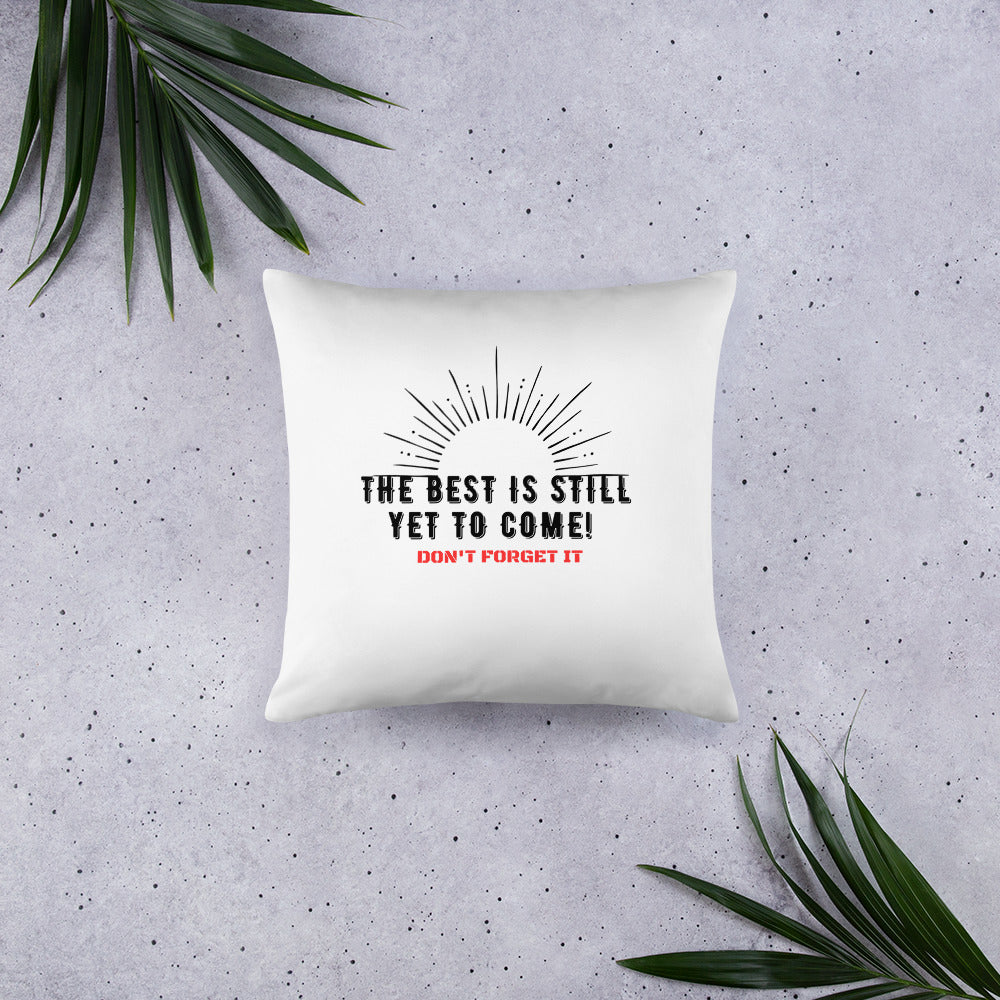 Basic Pillow-The BEST is Yet to Come!