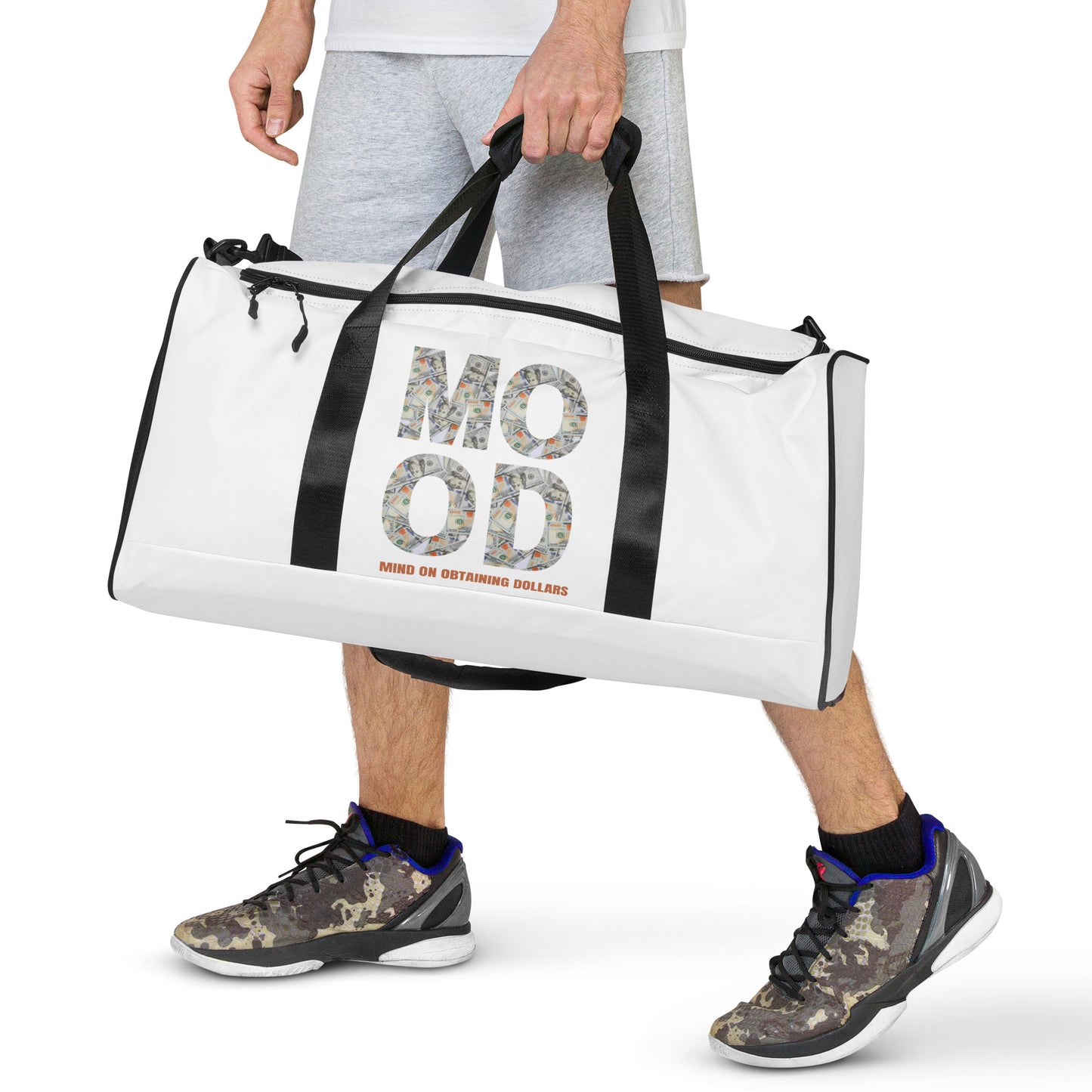 Duffle bag-MOOD:MIND ON OBTAINING DOLLARS