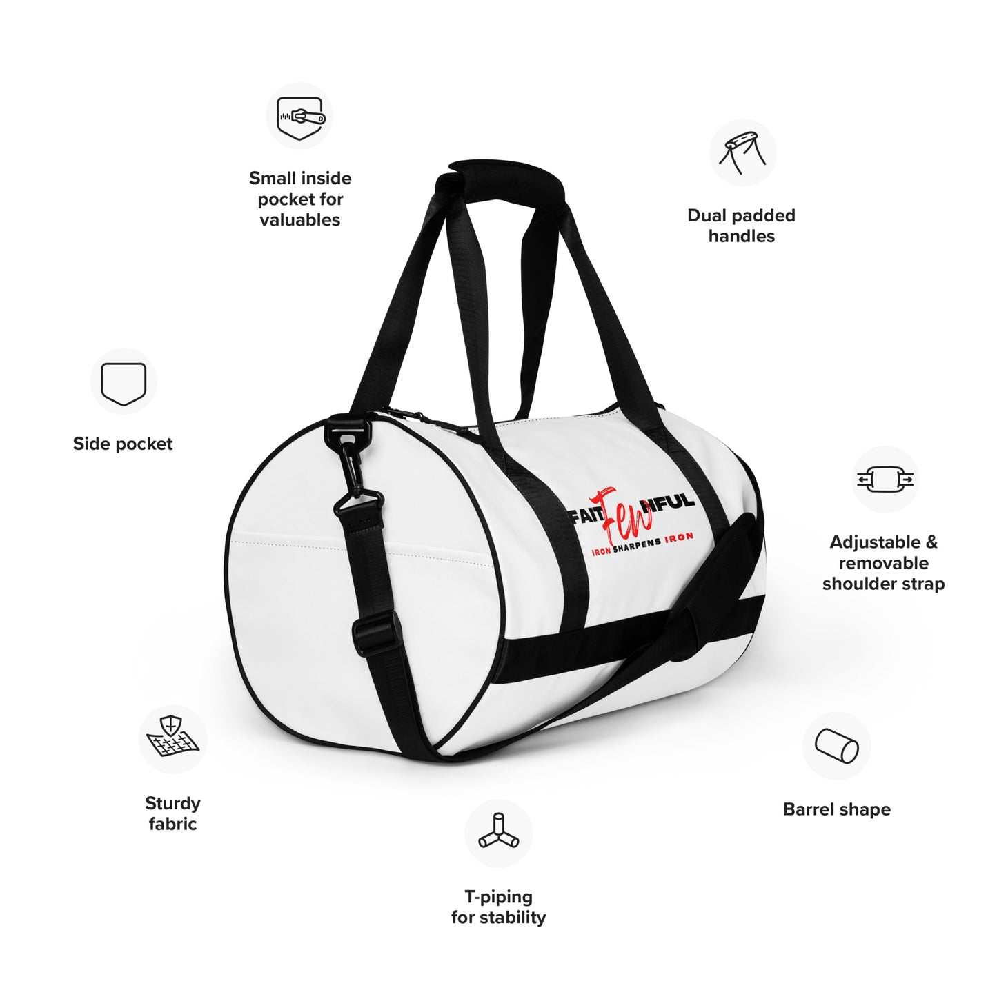 All-over print gym bag-FAITHFUL Few