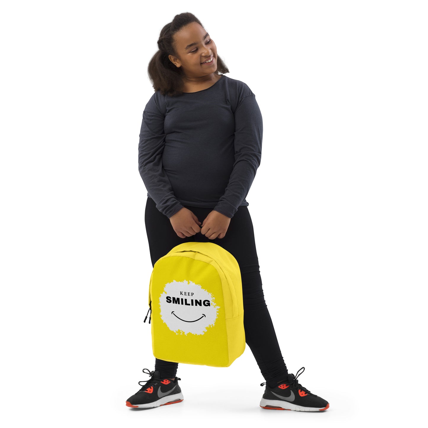 Minimalist Backpack-KEEP SMILING