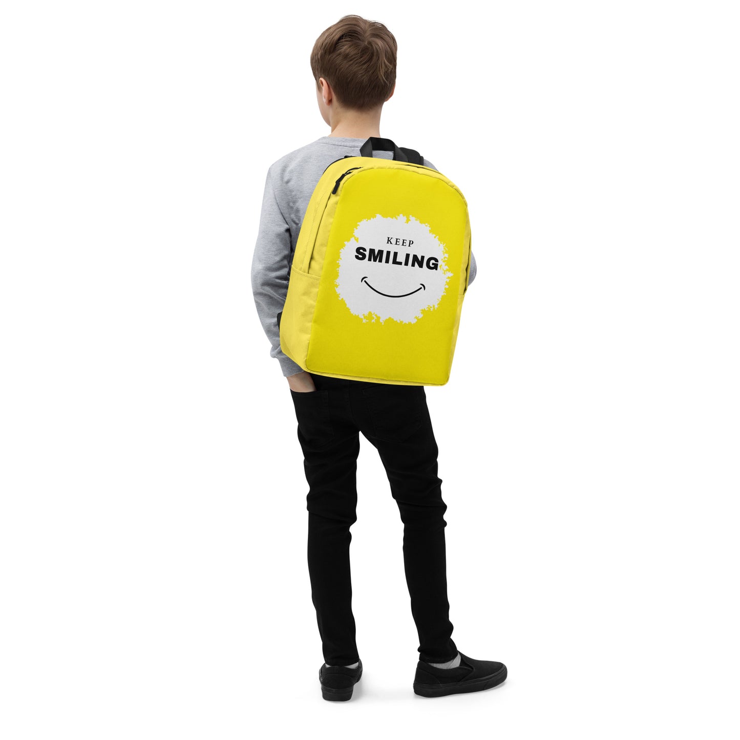 Minimalist Backpack-KEEP SMILING