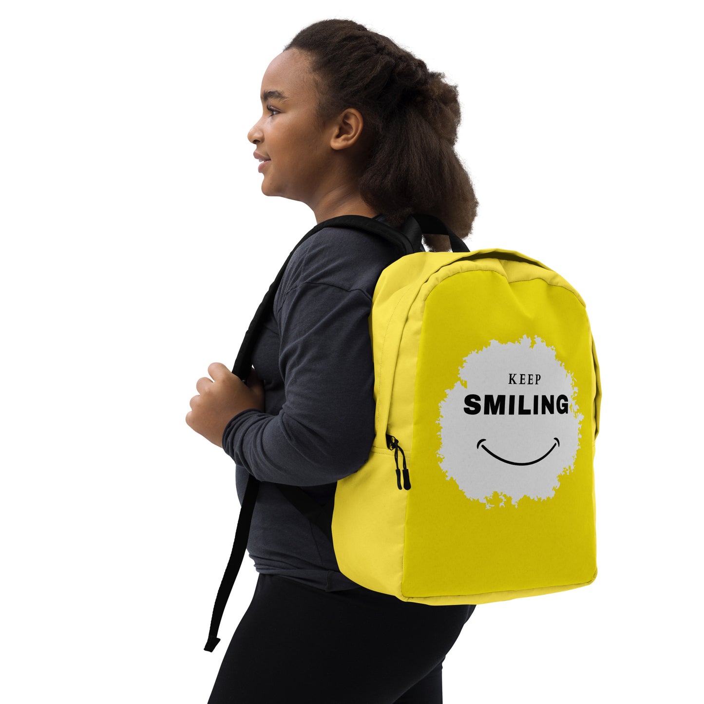 Minimalist Backpack-KEEP SMILING